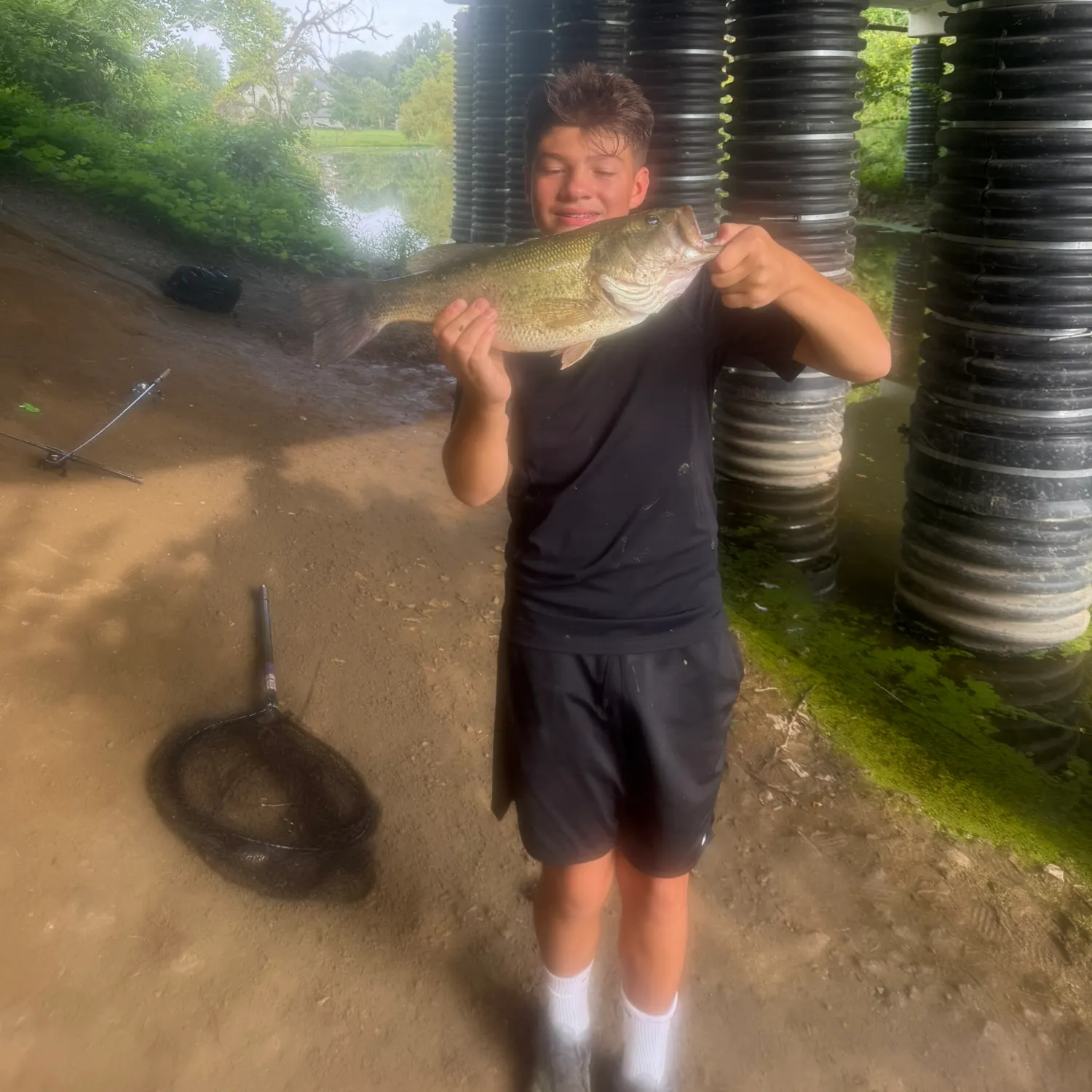 Largemouth bass caught on Fishbrain