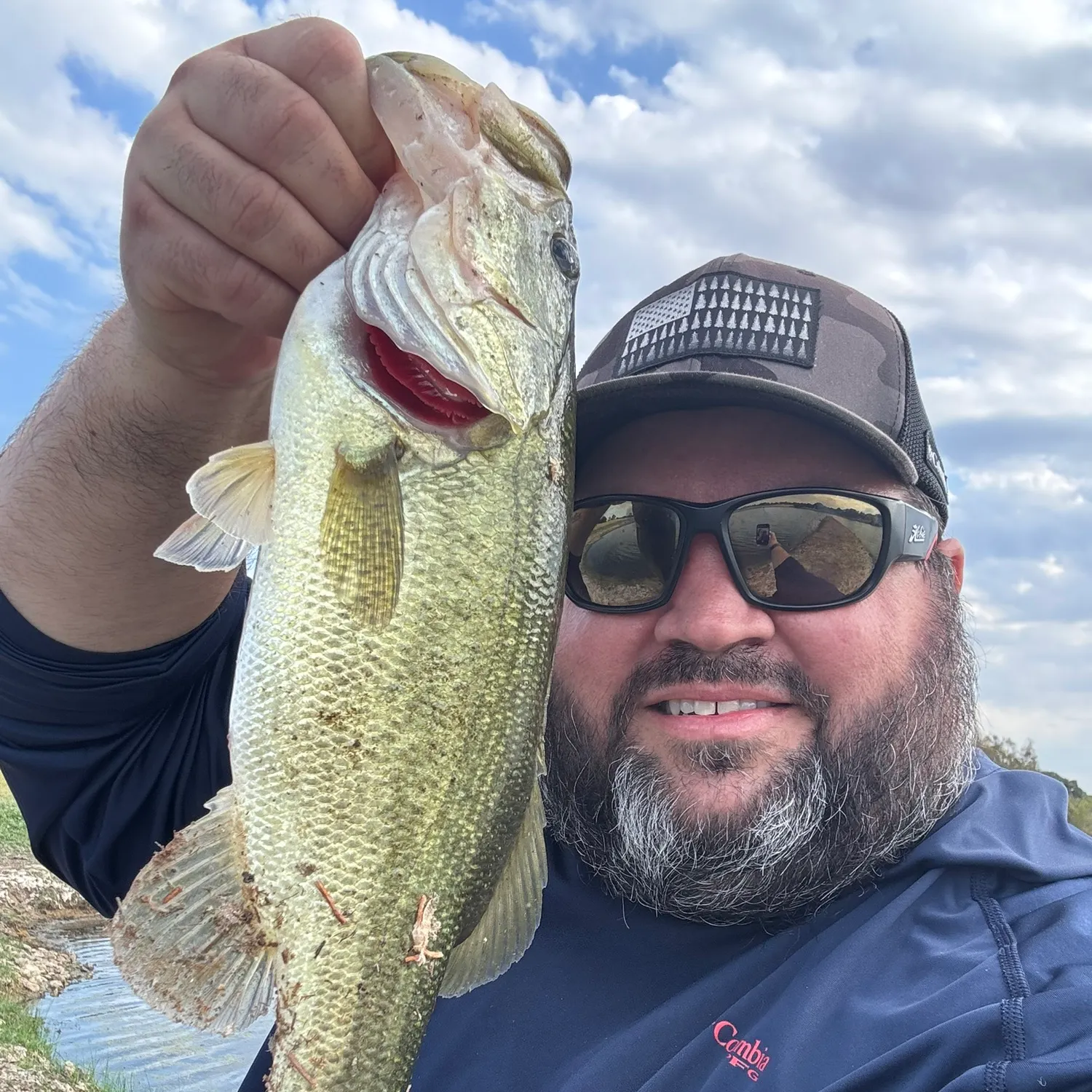 Largemouth bass caught on Fishbrain