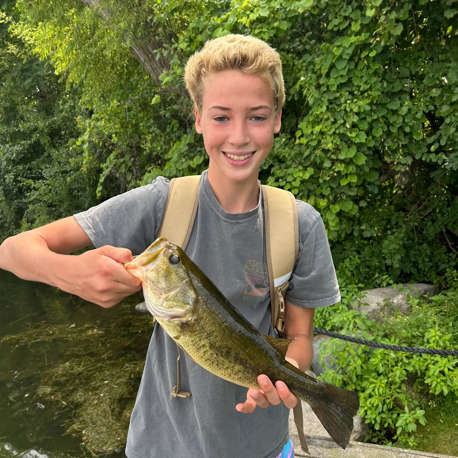 Largemouth bass caught on Fishbrain