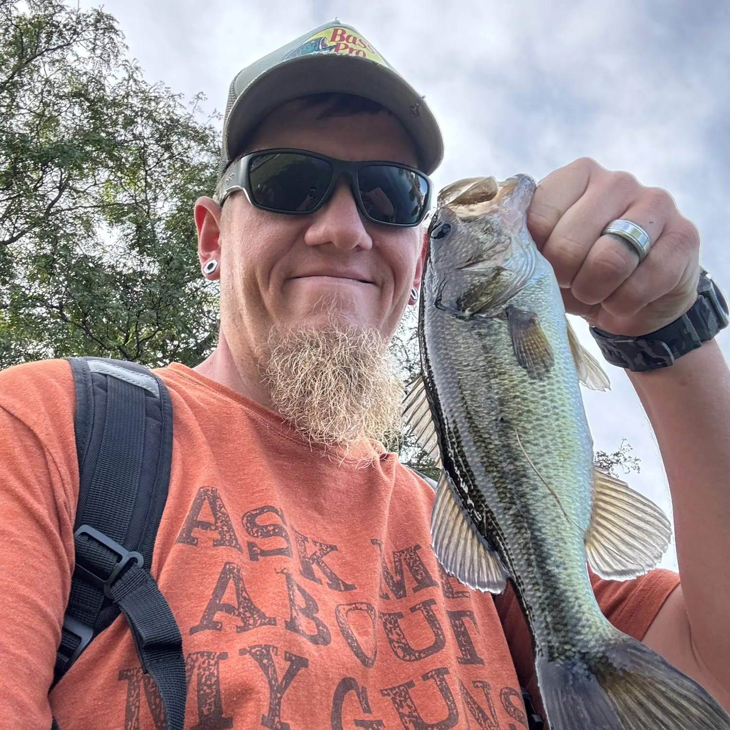 Largemouth bass caught on Fishbrain