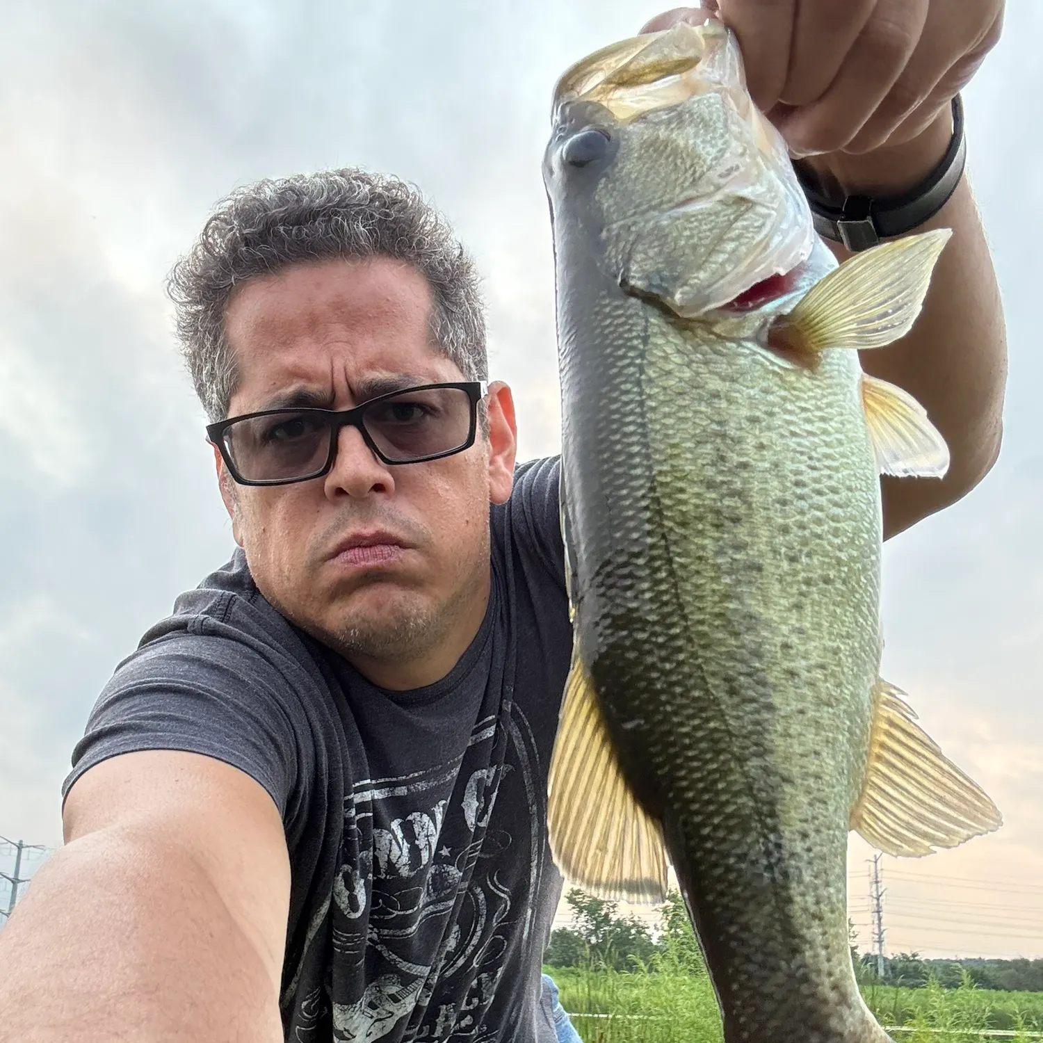 Largemouth bass caught on Fishbrain