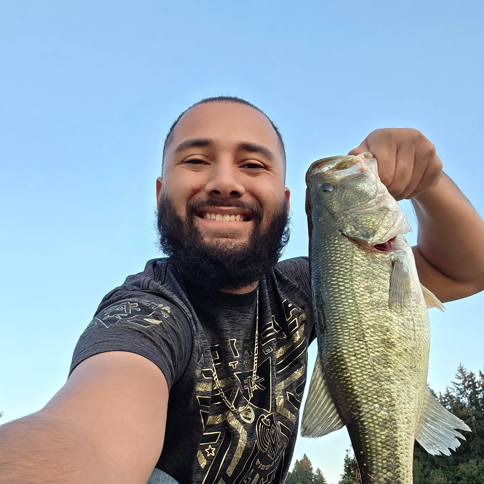 Largemouth bass caught on Fishbrain