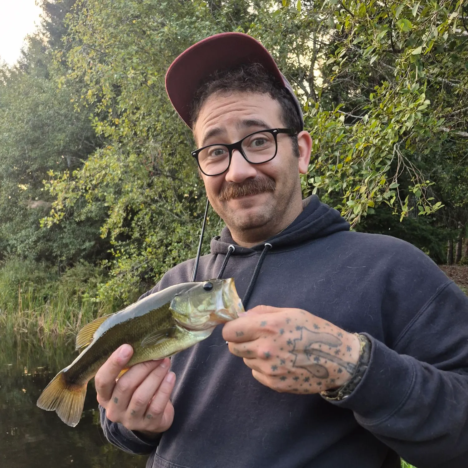 Largemouth bass caught on Fishbrain