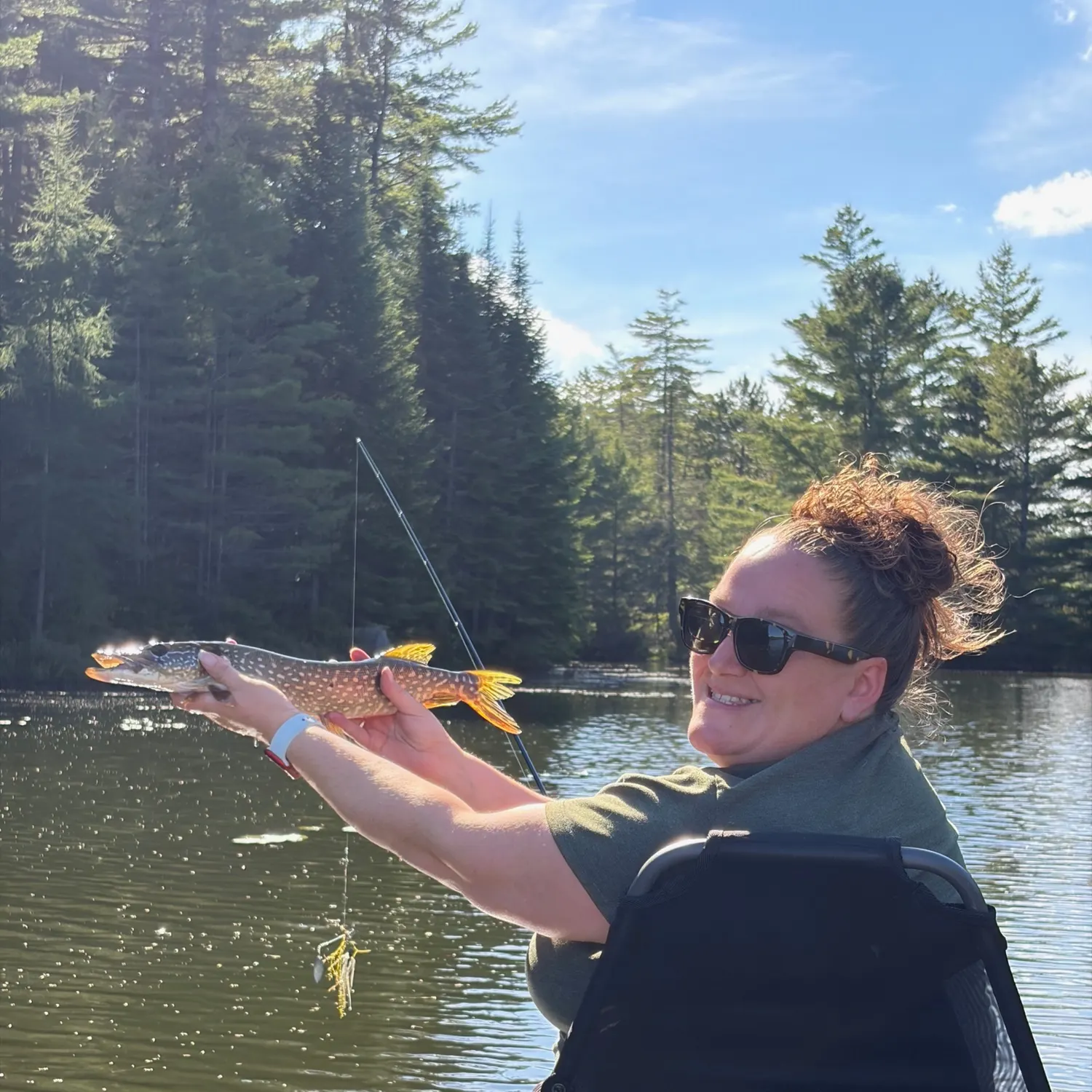 Northern pike caught on Fishbrain