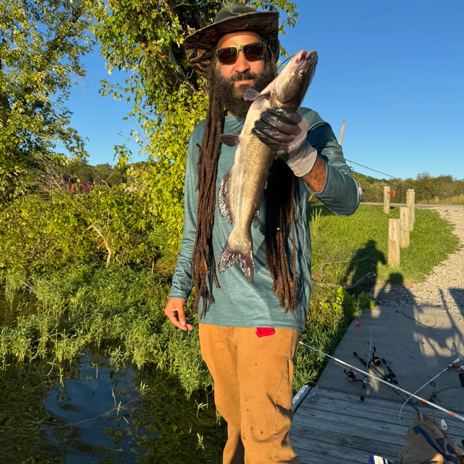 Channel catfish caught on Fishbrain