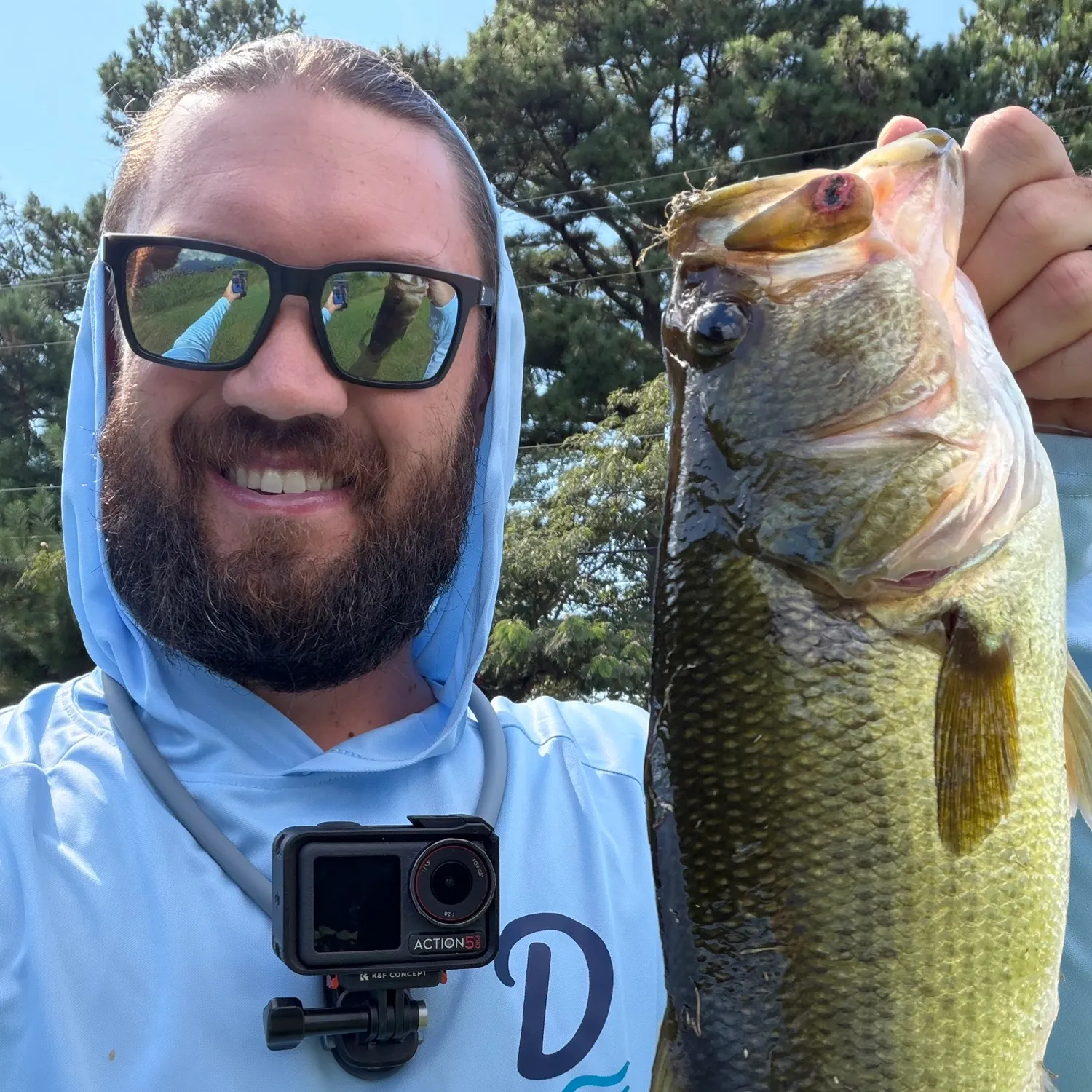 Largemouth bass caught on Fishbrain