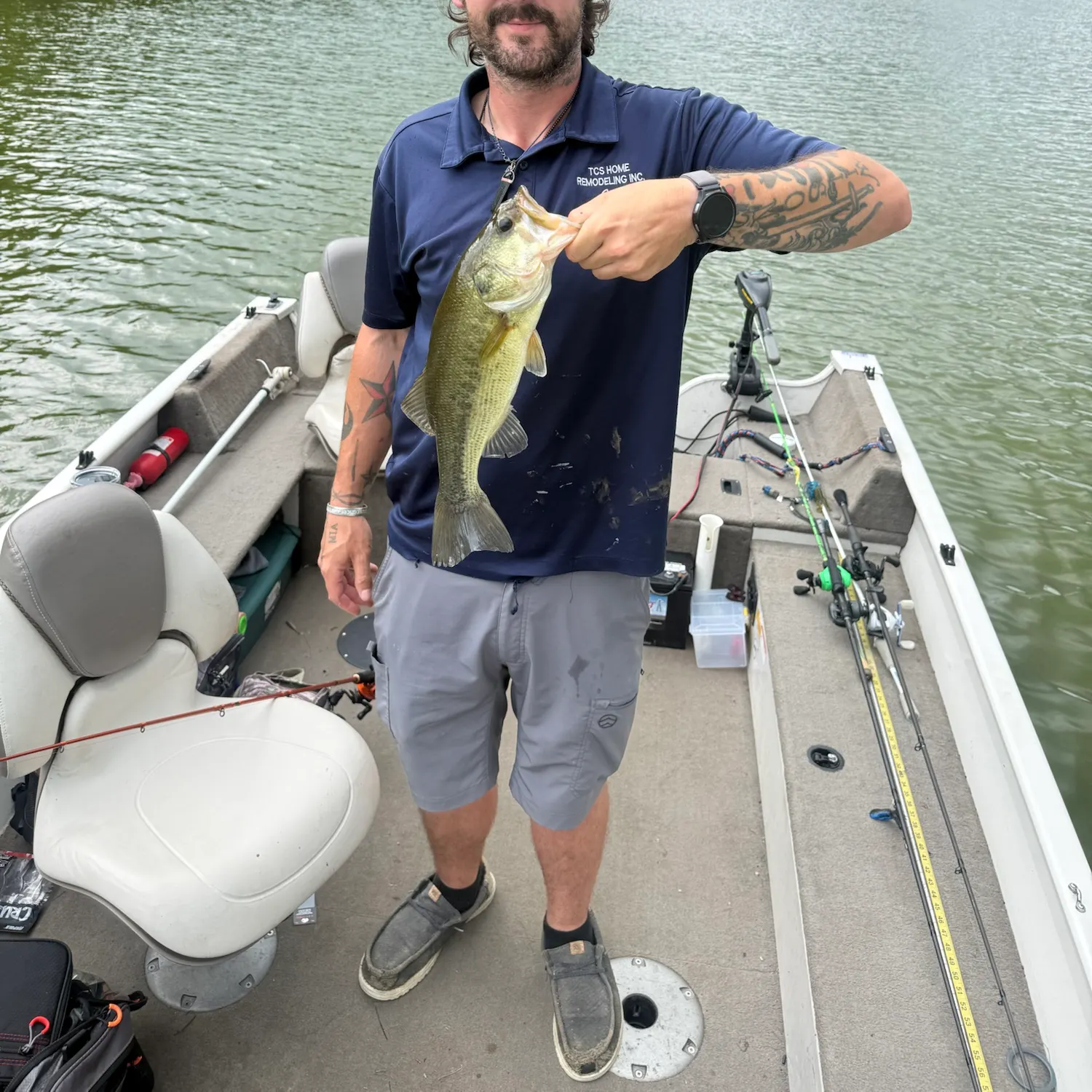 Largemouth bass caught on Fishbrain