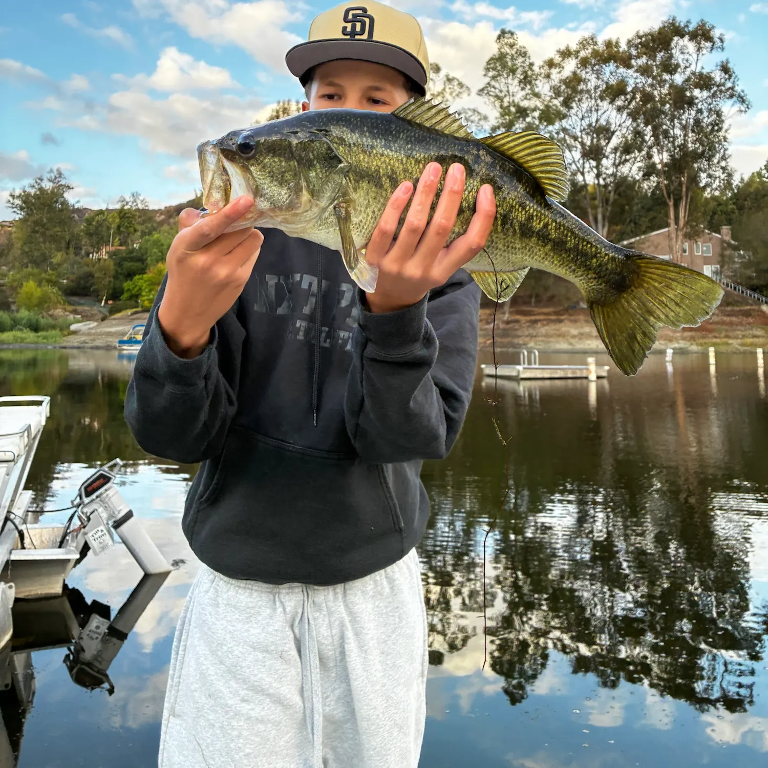 Largemouth bass caught on Fishbrain