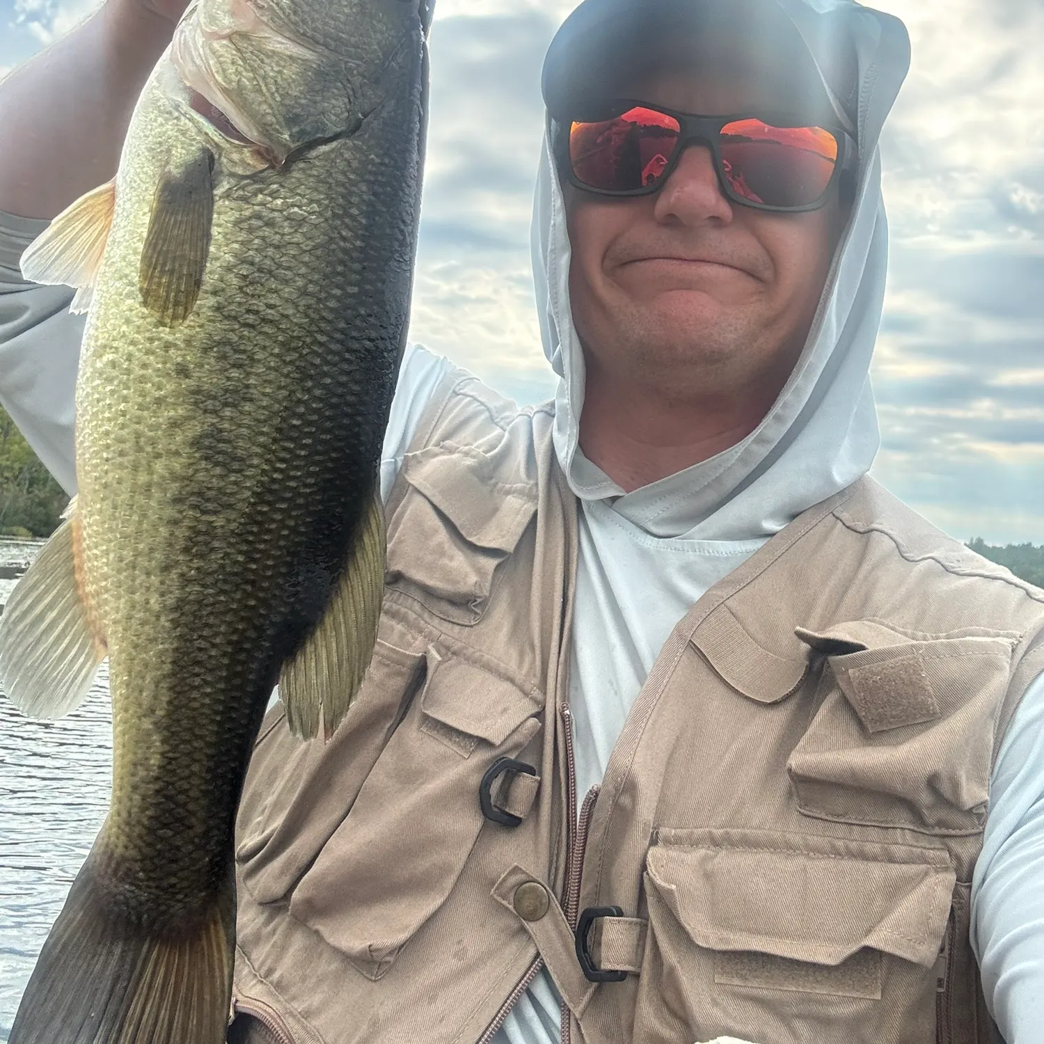 Largemouth bass caught on Fishbrain