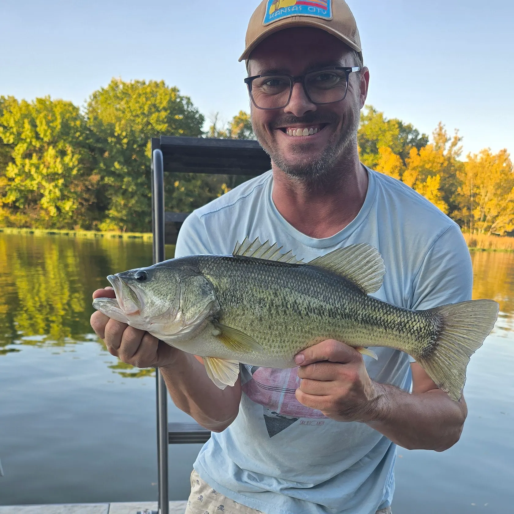 Largemouth bass caught on Fishbrain