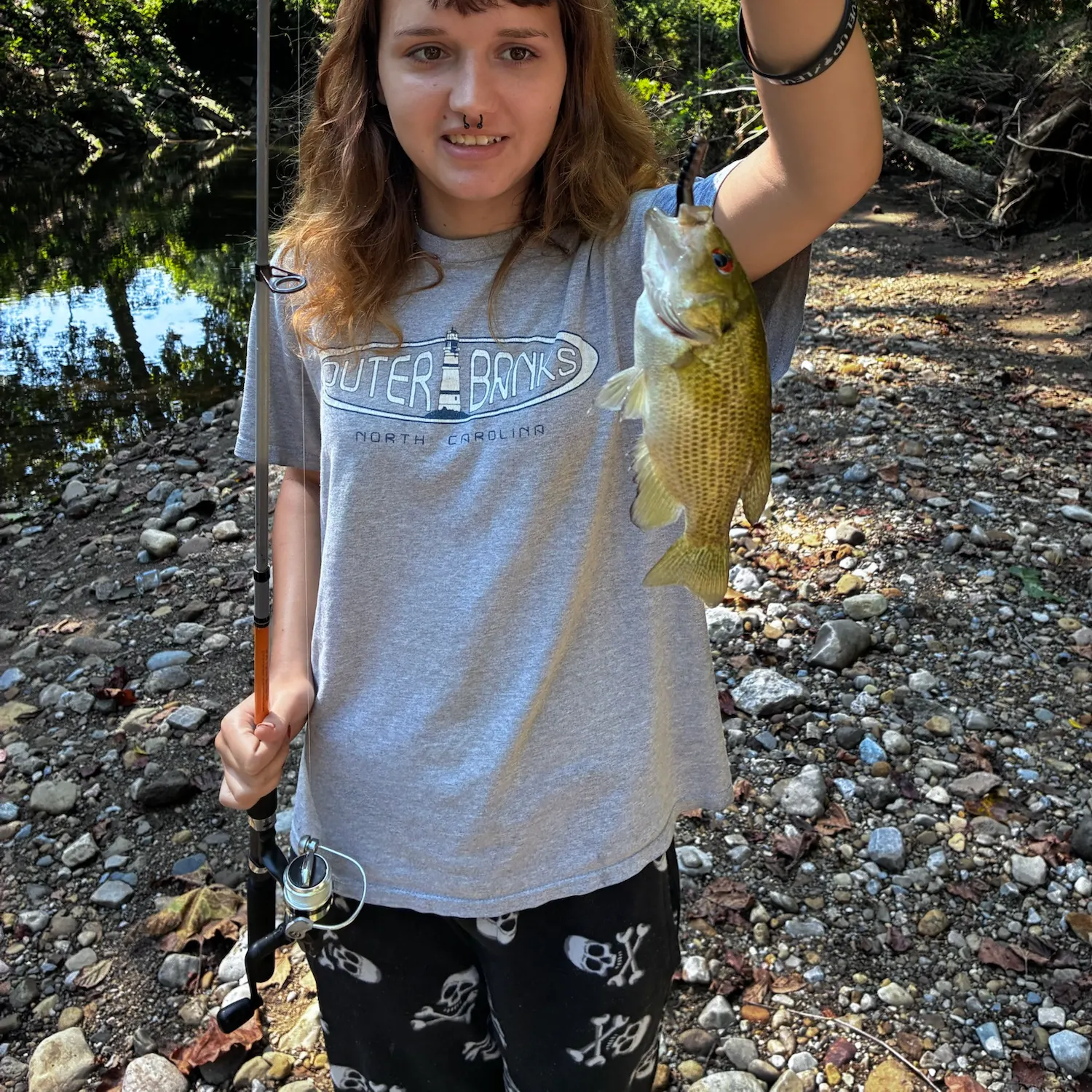 Rock bass caught on Fishbrain