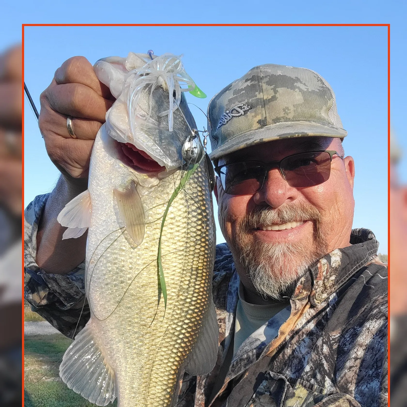 Largemouth bass caught on Fishbrain