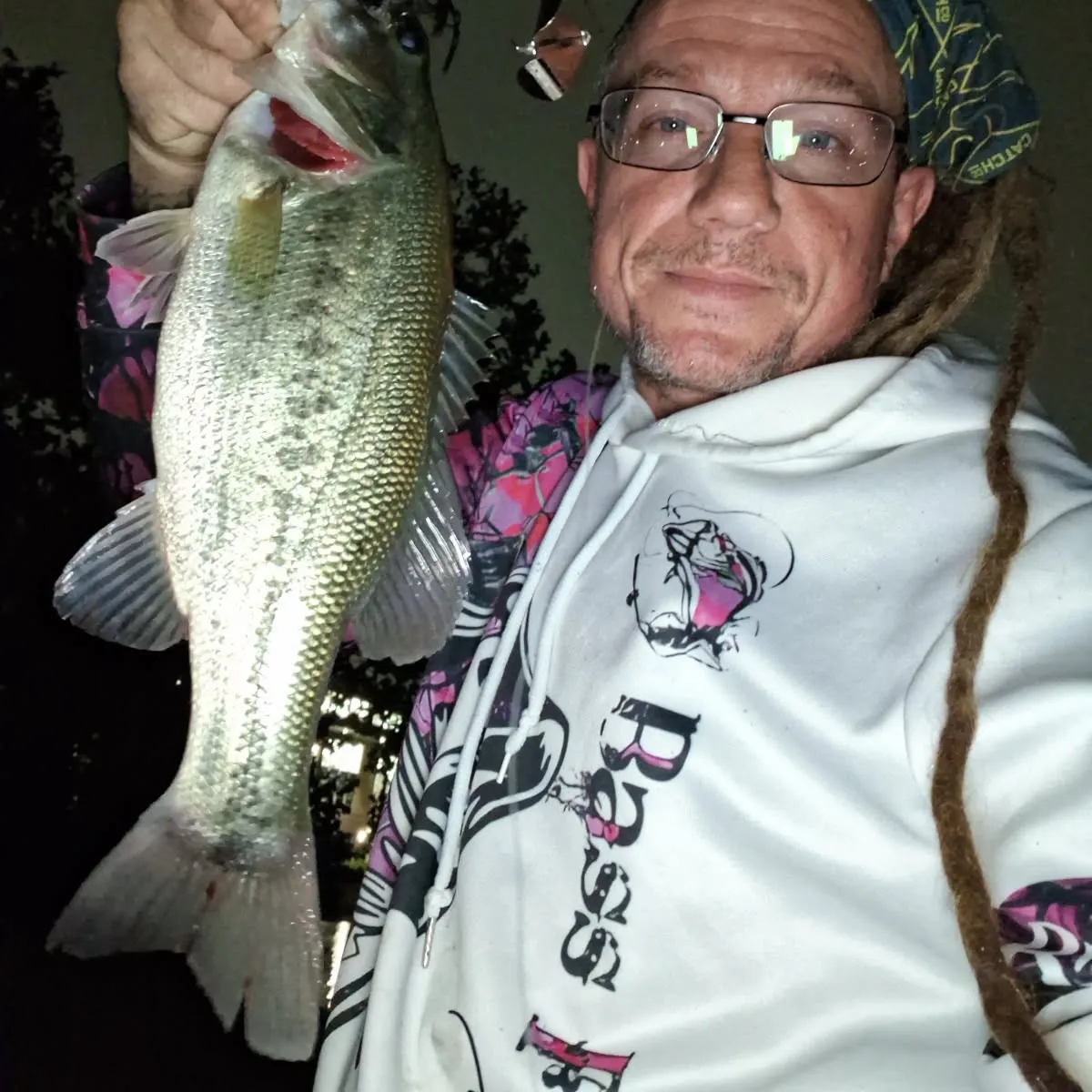Largemouth bass caught on Fishbrain