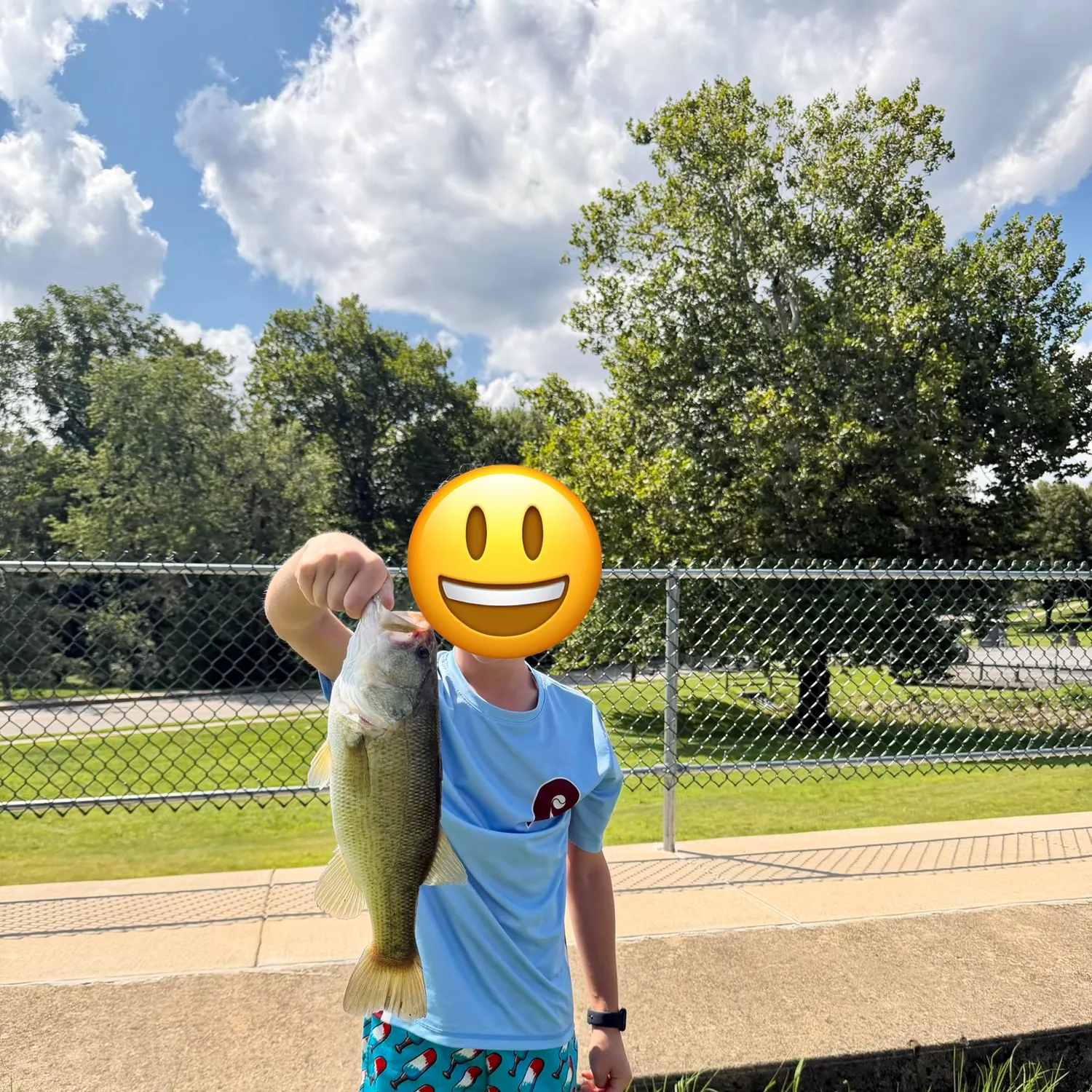 Largemouth bass caught on Fishbrain
