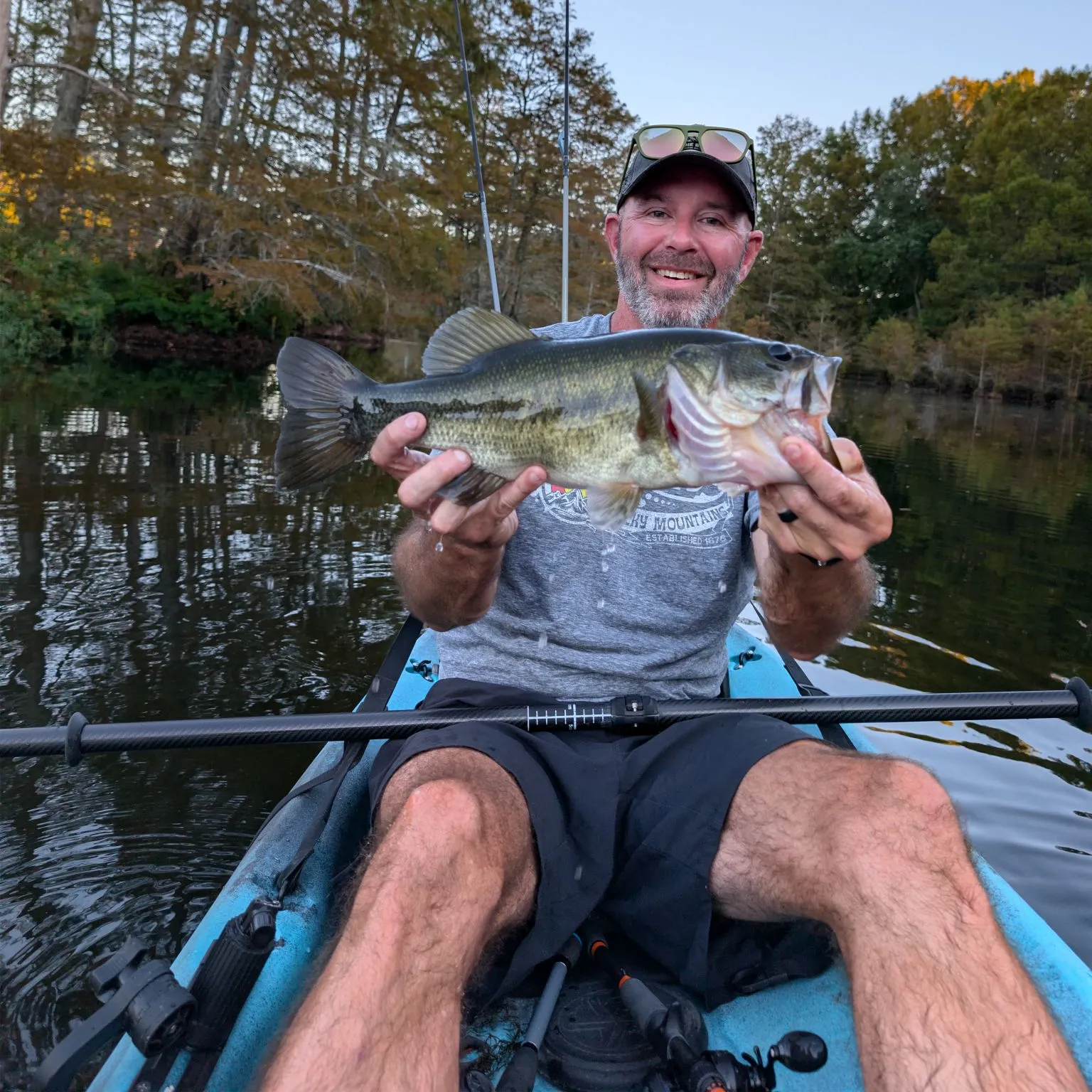 Largemouth bass caught on Fishbrain