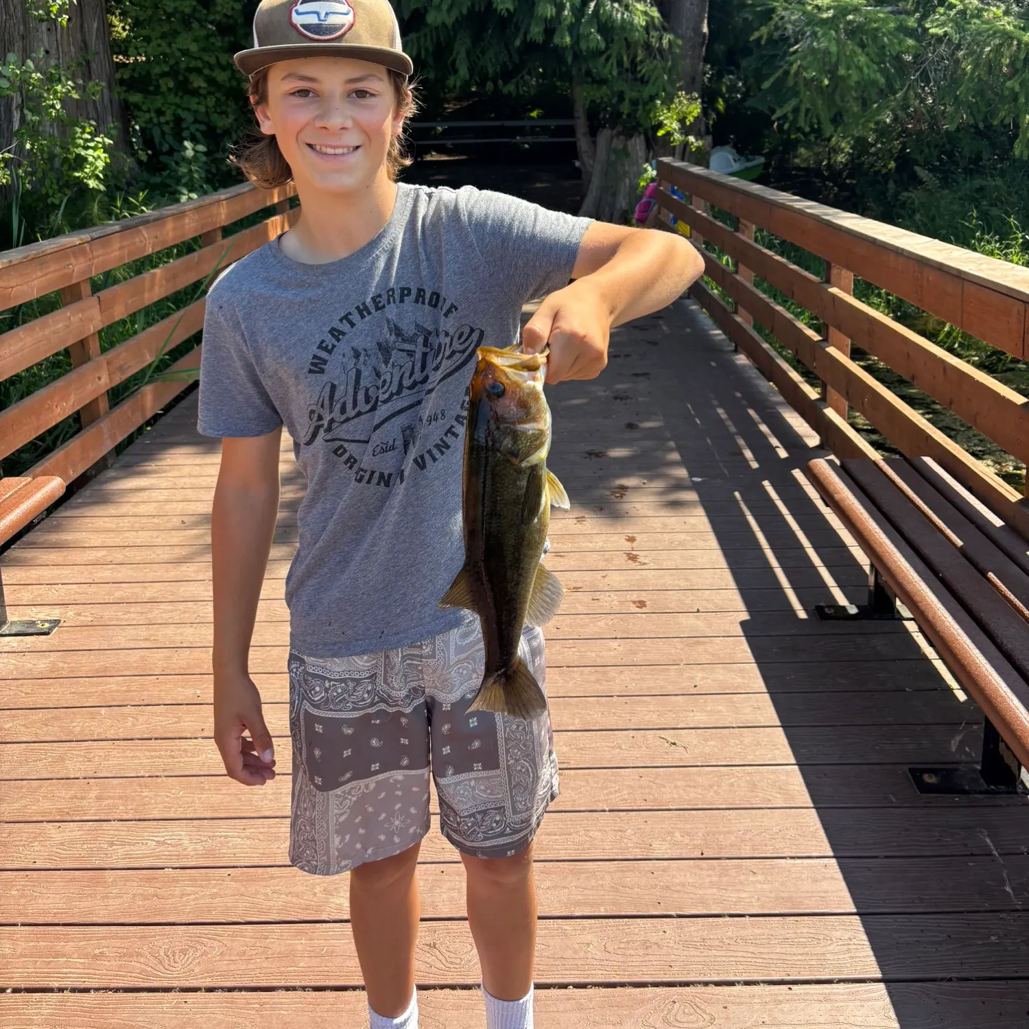 Largemouth bass caught on Fishbrain