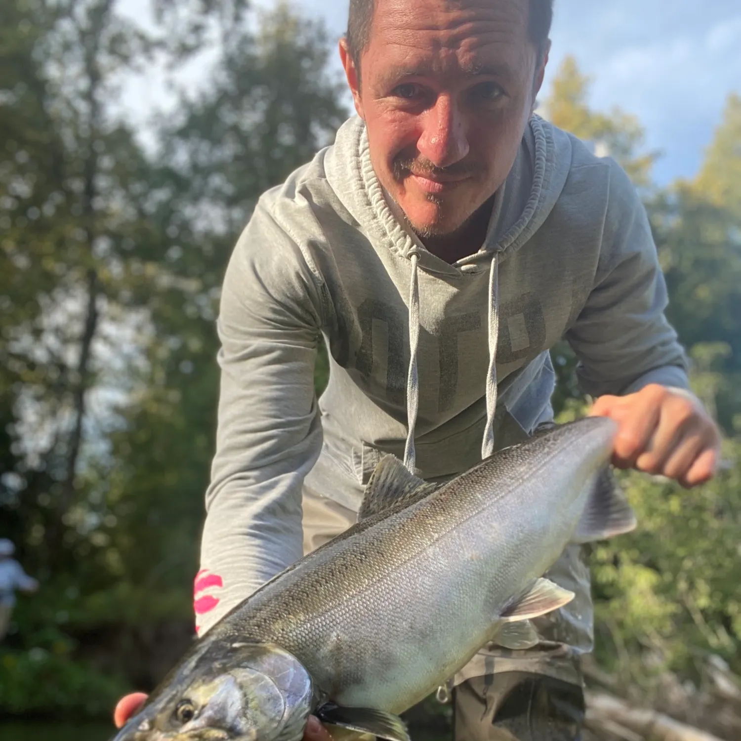 Coho salmon caught on Fishbrain