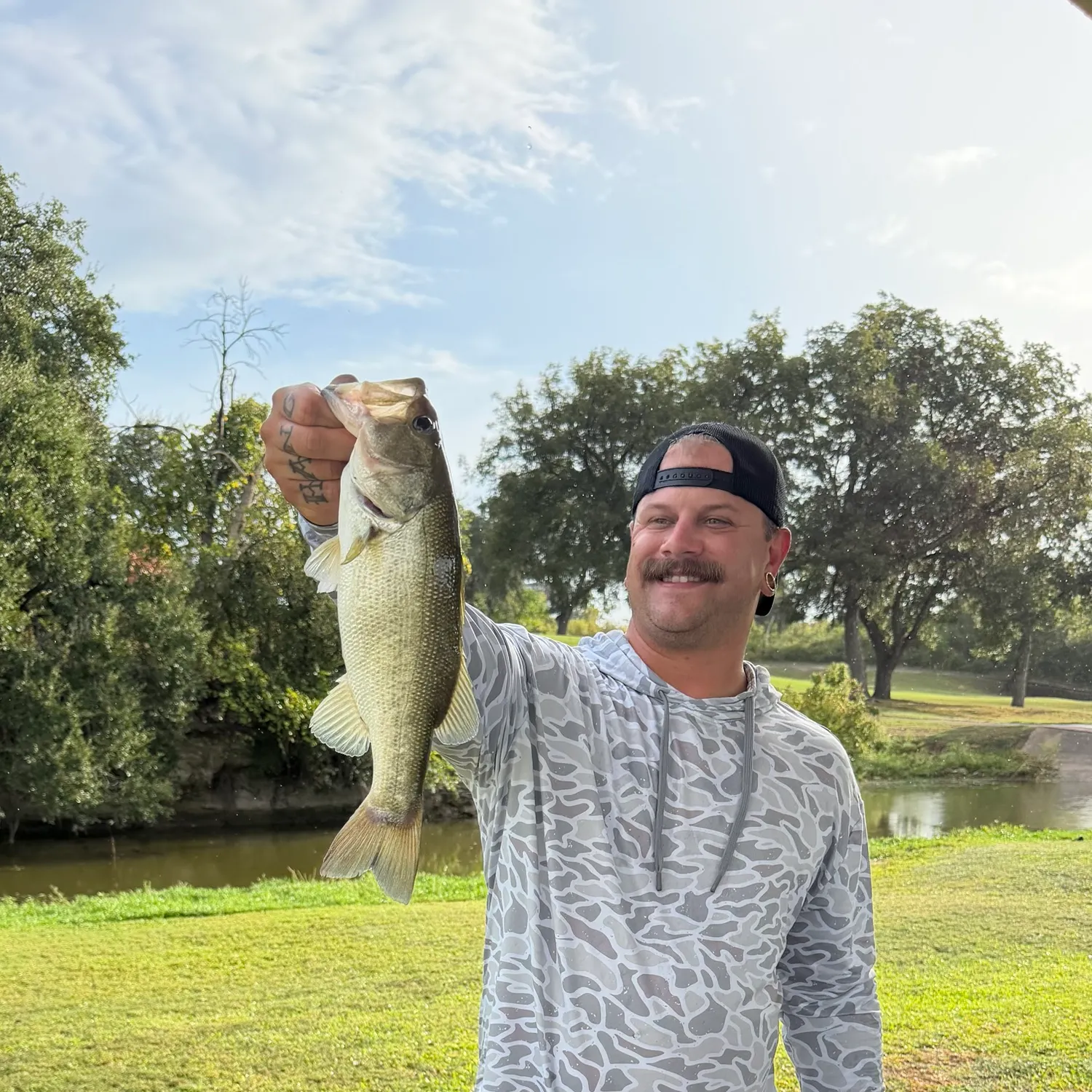Largemouth bass caught on Fishbrain