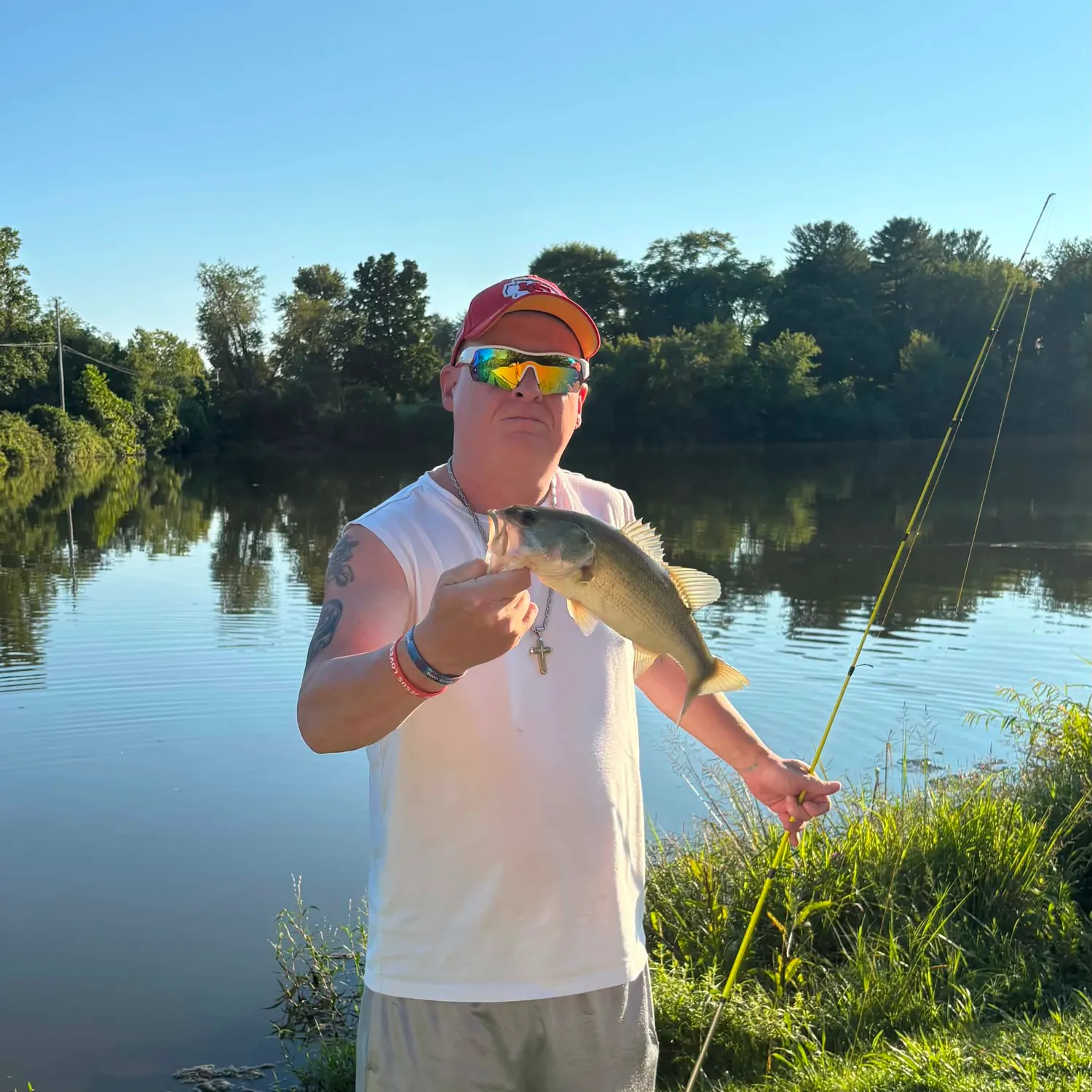 Largemouth bass caught on Fishbrain