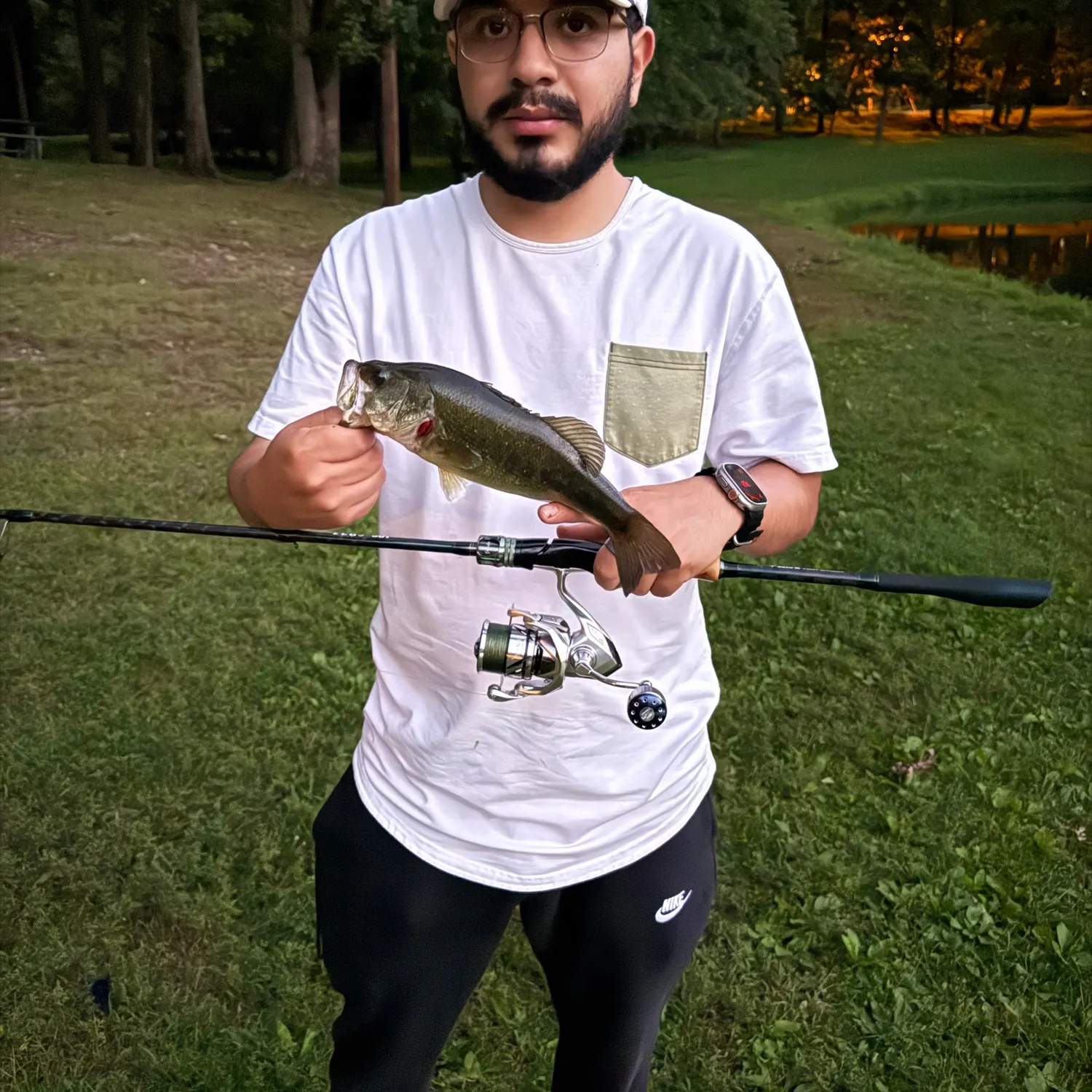 Largemouth bass caught on Fishbrain