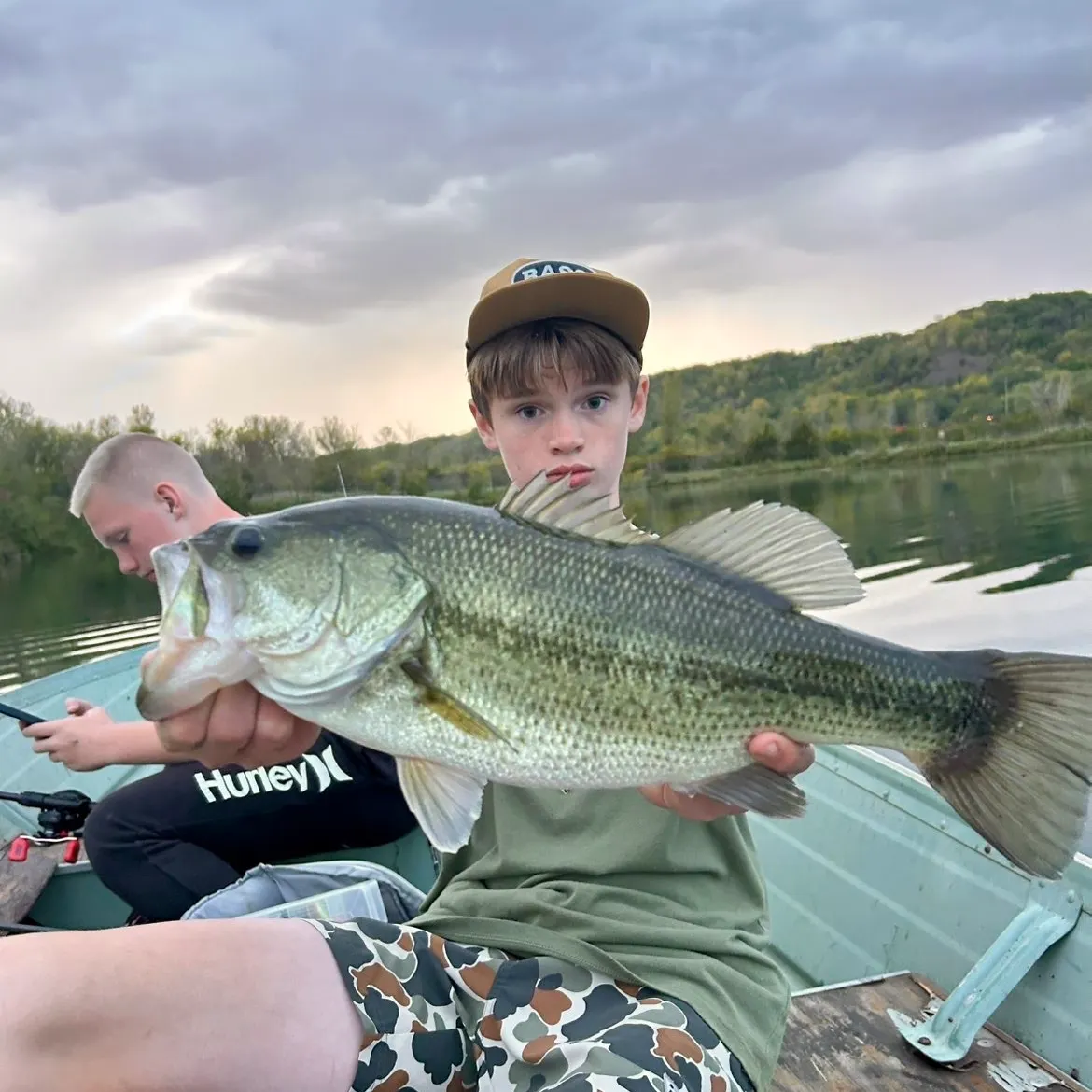 Largemouth bass caught on Fishbrain