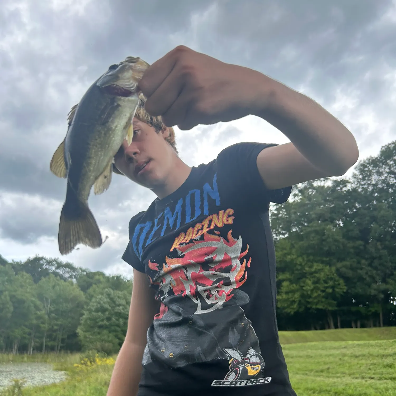 Largemouth bass caught on Fishbrain