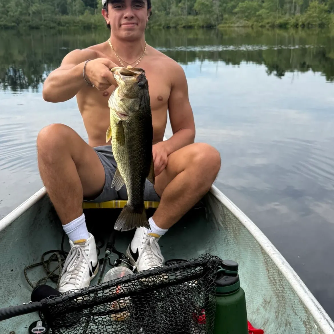 Largemouth bass caught on Fishbrain