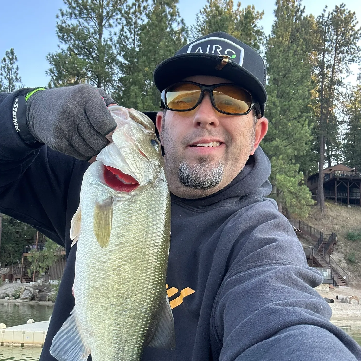 Largemouth bass caught on Fishbrain