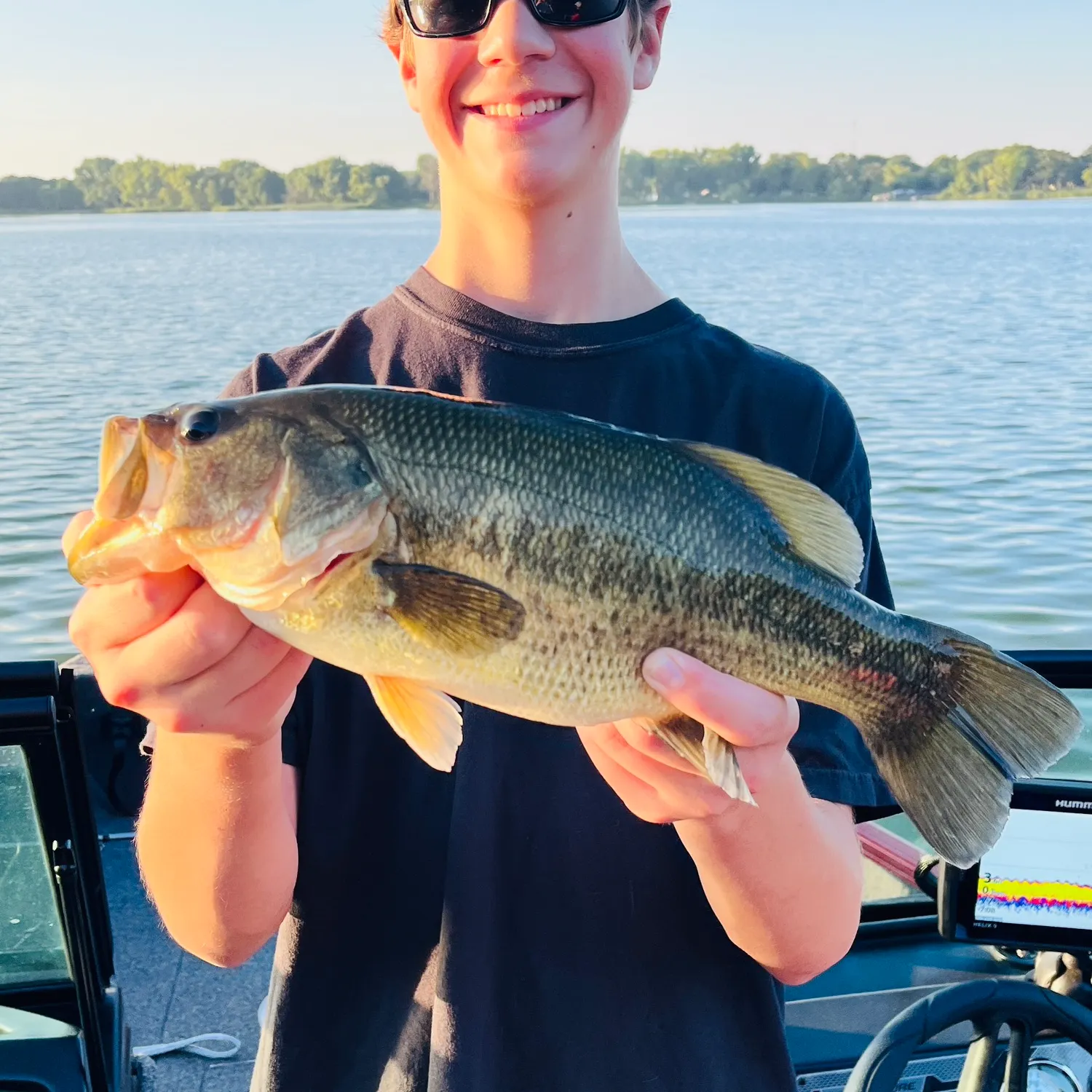 Largemouth bass caught on Fishbrain