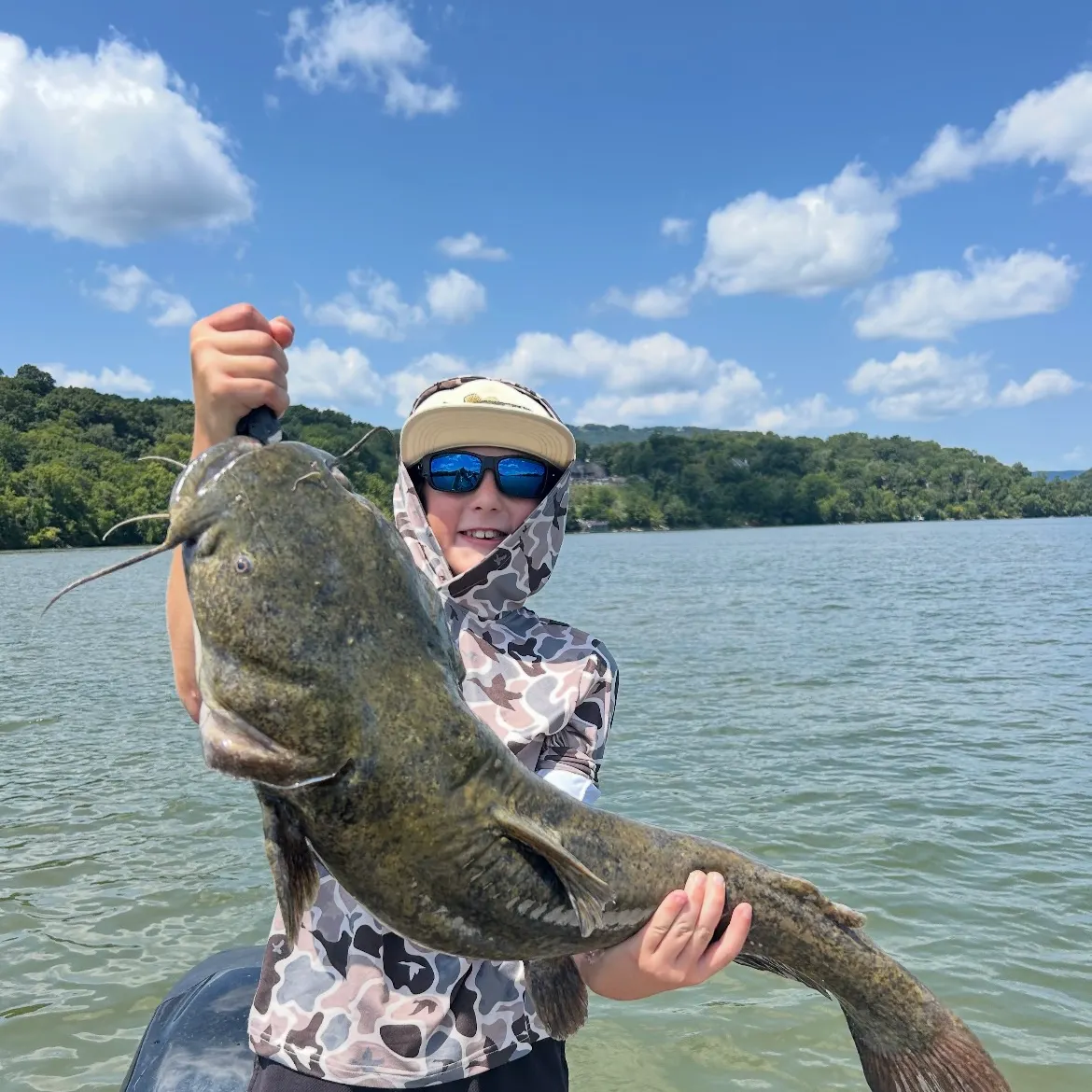 Flathead catfish caught on Fishbrain