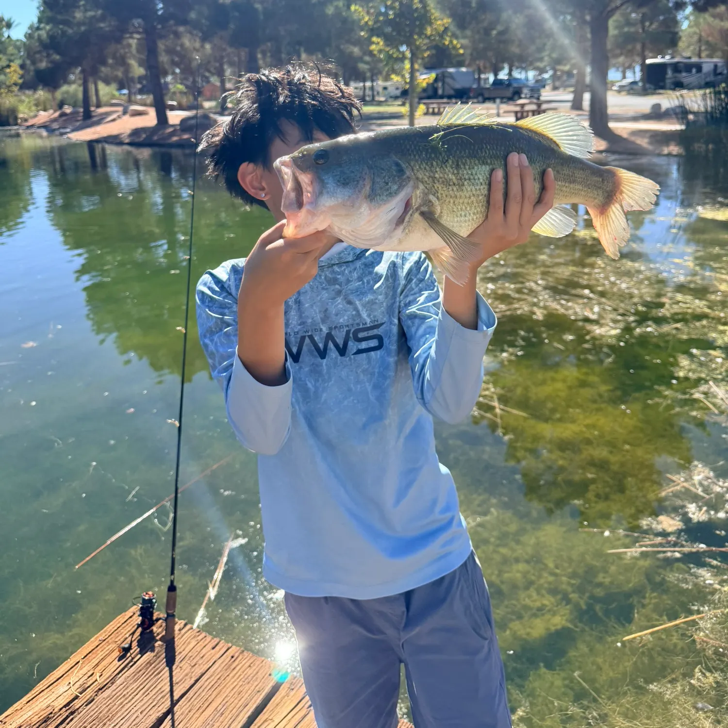 Largemouth bass caught on Fishbrain