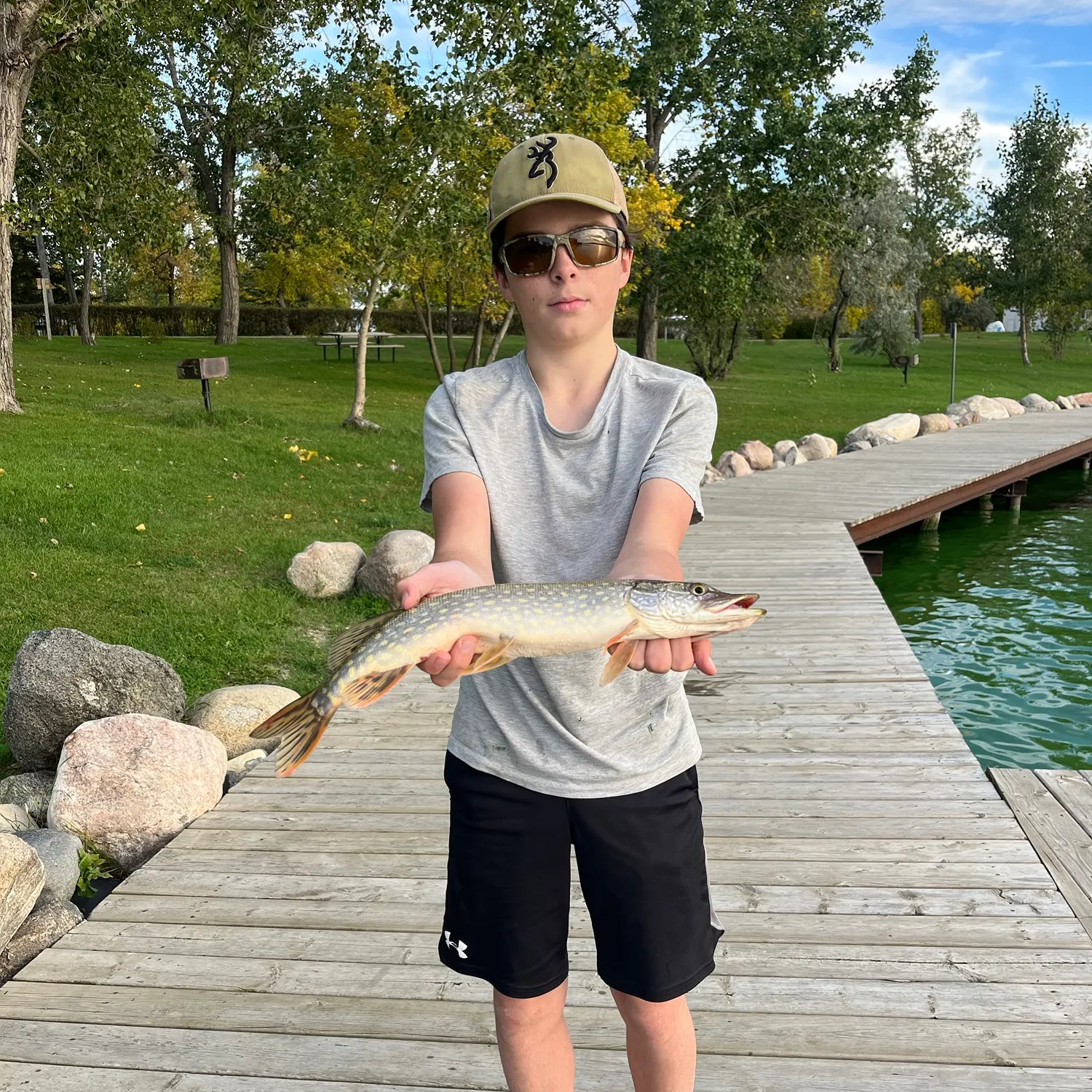 Northern pike caught on Fishbrain