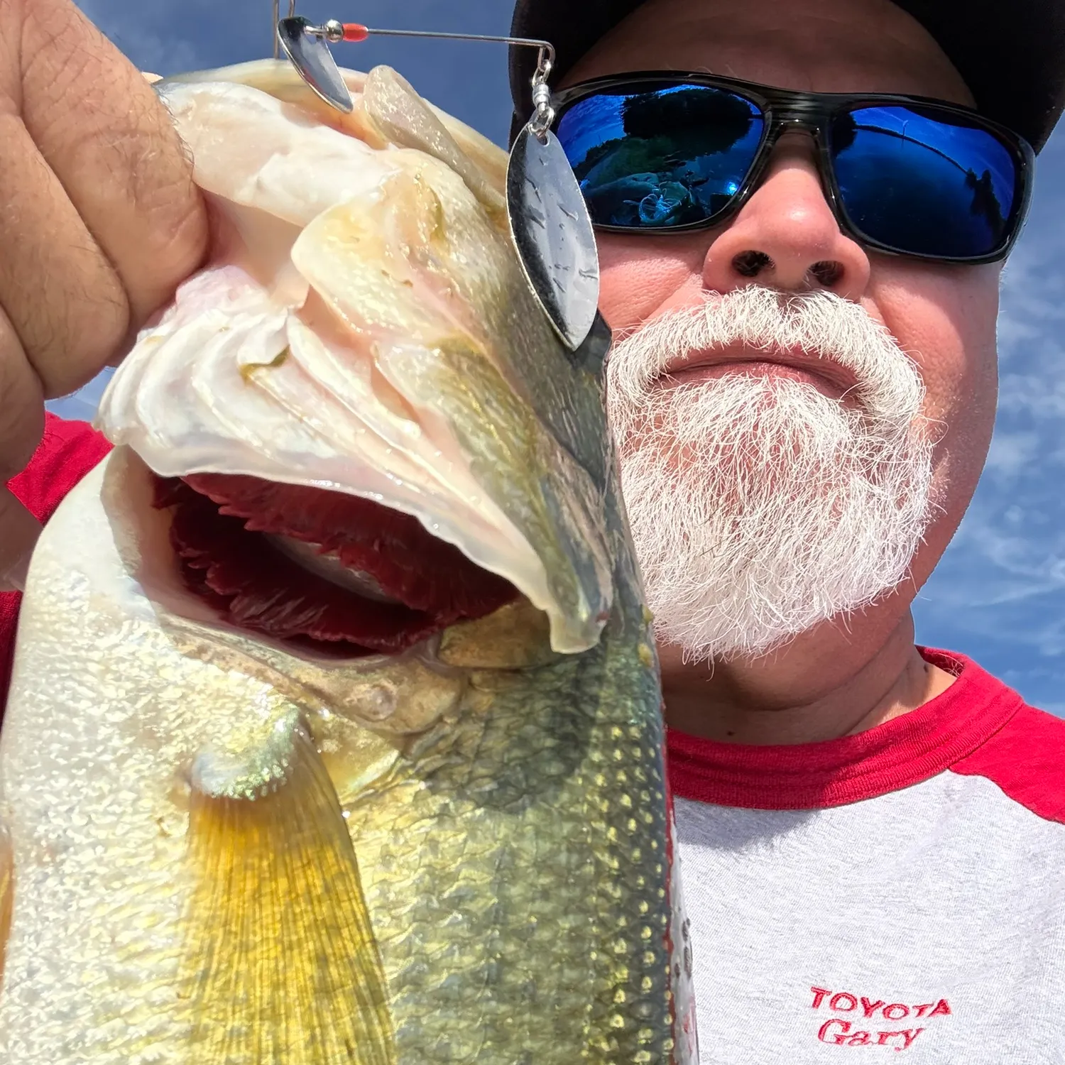 Largemouth bass caught on Fishbrain