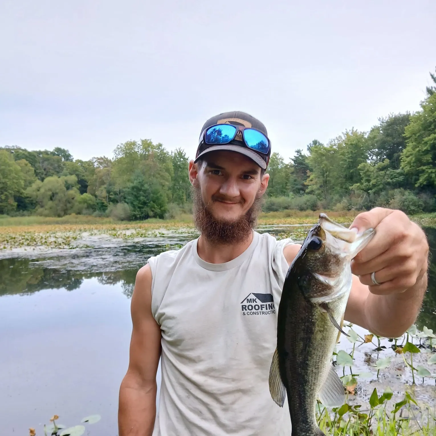 Largemouth bass caught on Fishbrain