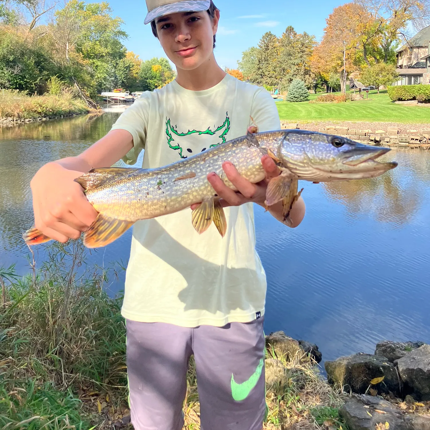 Northern pike caught on Fishbrain