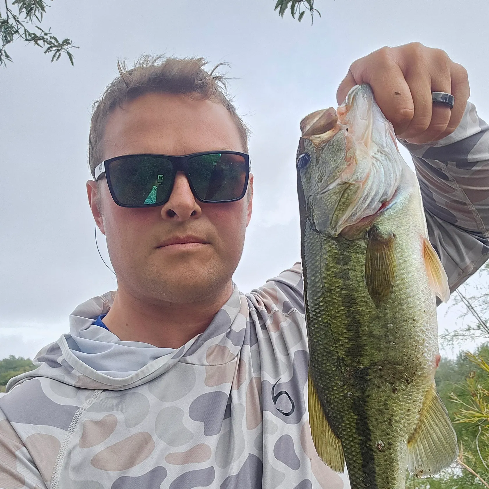 Largemouth bass caught on Fishbrain