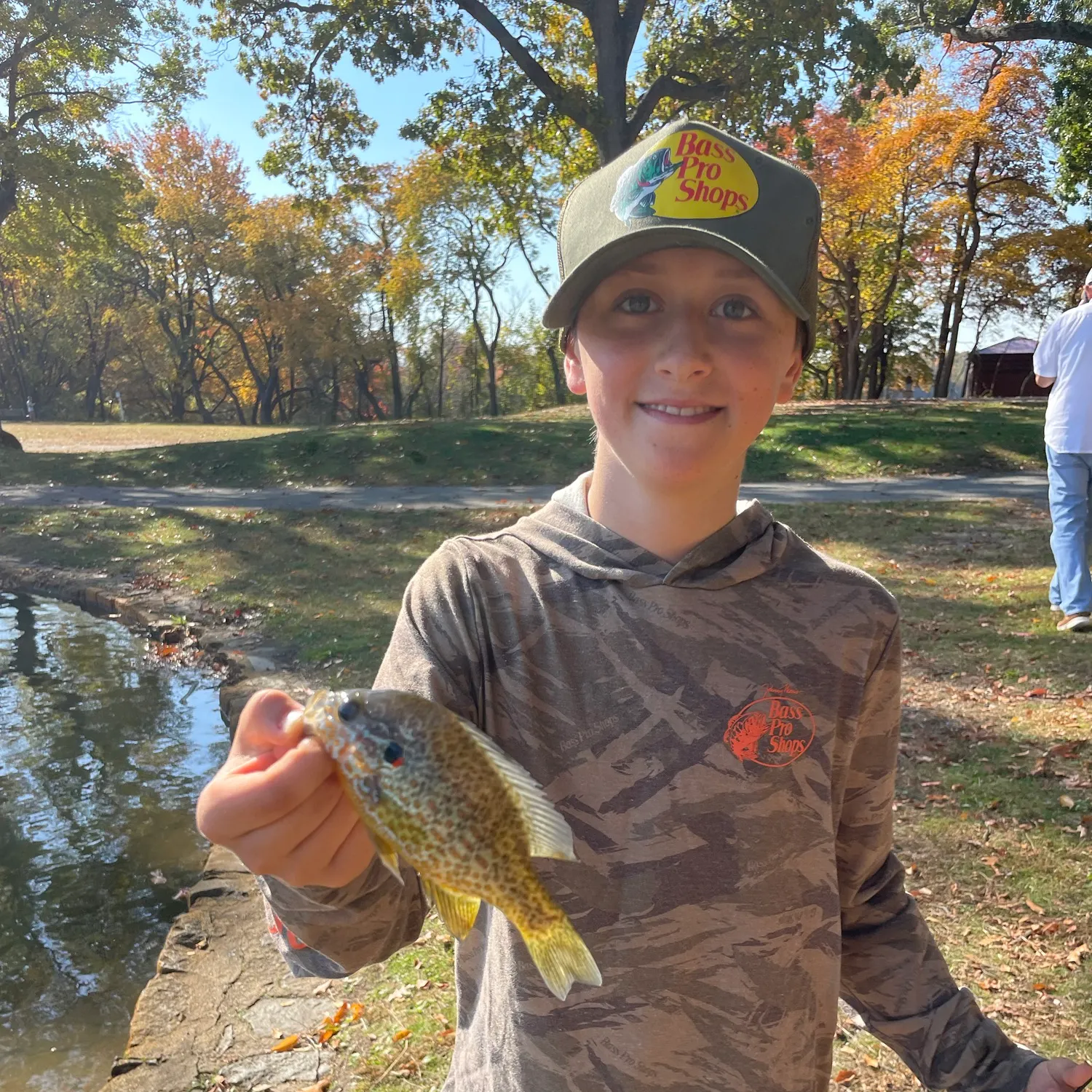 Pumpkinseed caught on Fishbrain