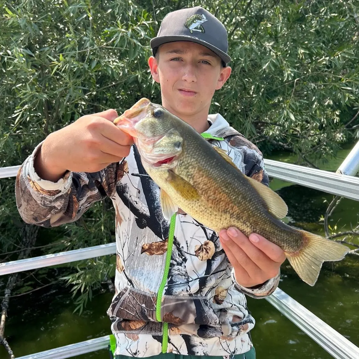 Largemouth bass caught on Fishbrain
