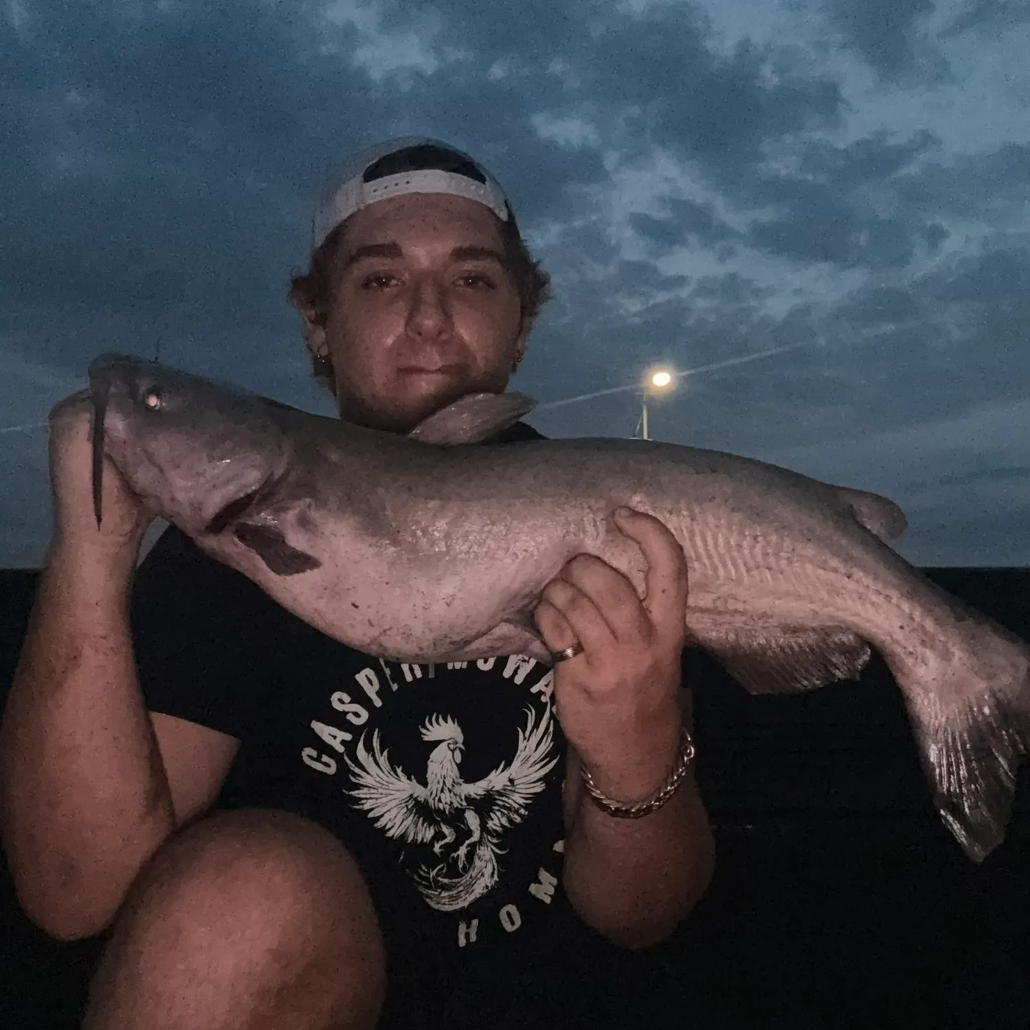 Blue catfish caught on Fishbrain