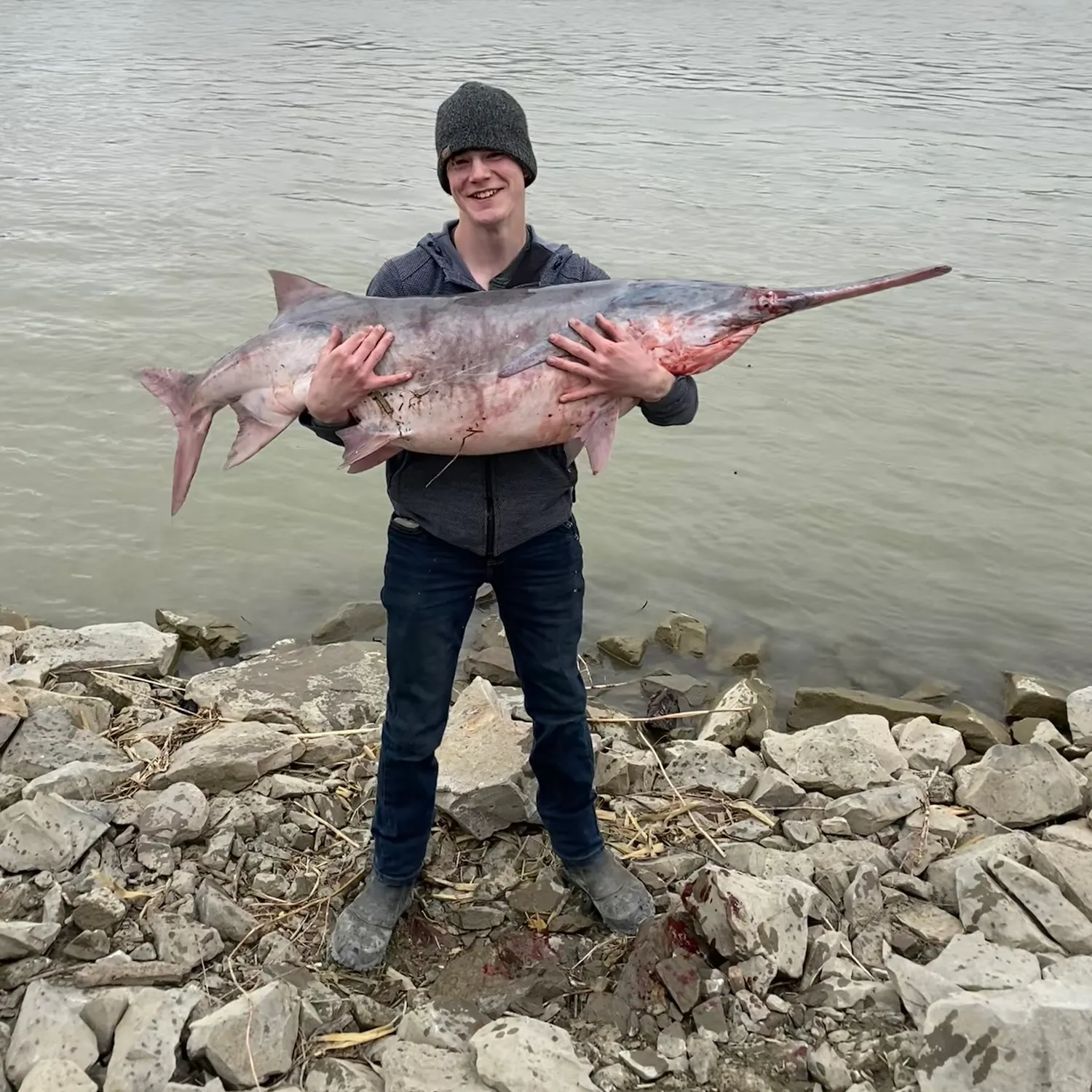 The most recent Paddlefish catches on Fishbrain