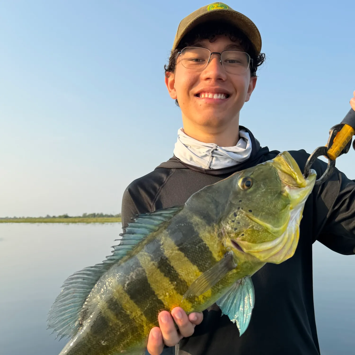 Blue peacock bass caught on Fishbrain