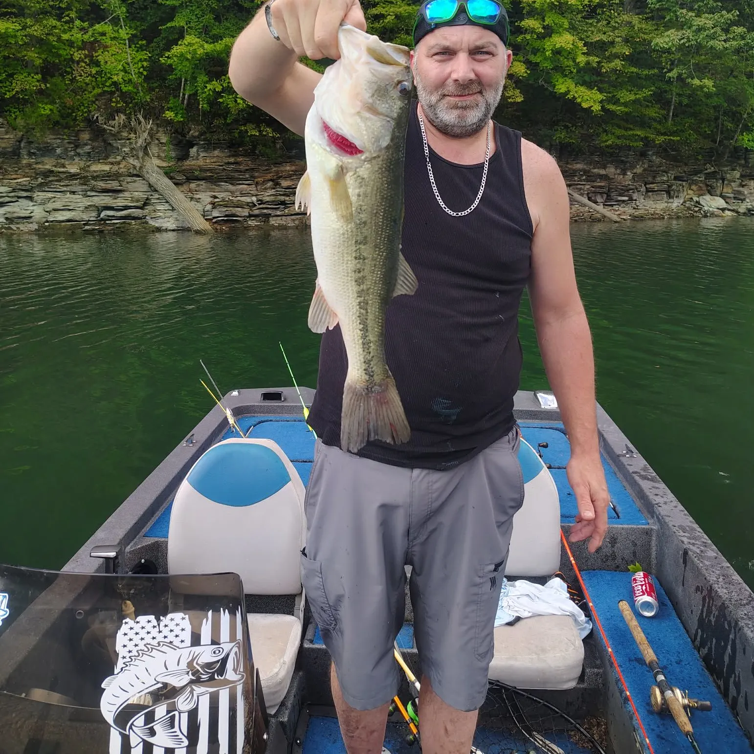 Largemouth bass caught on Fishbrain