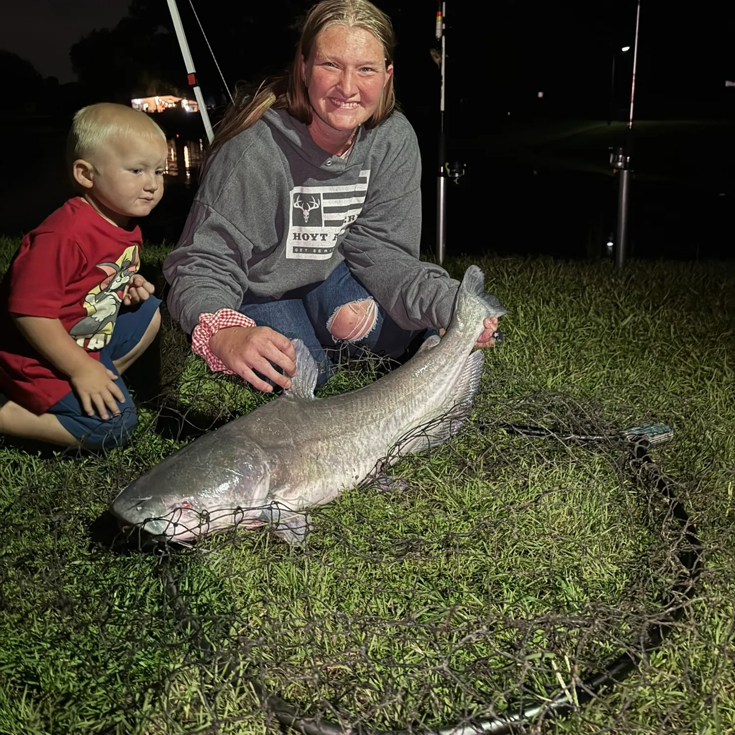 Blue catfish caught on Fishbrain
