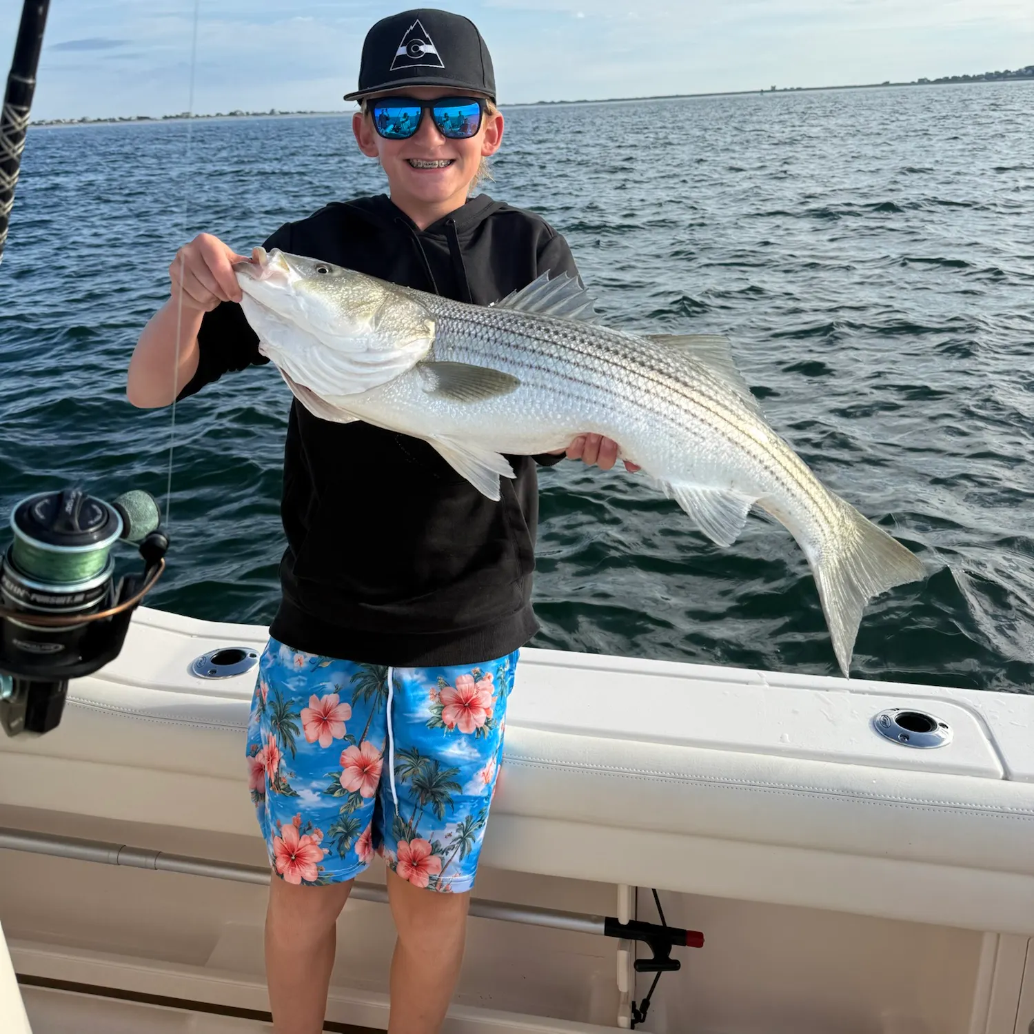 Striped bass caught on Fishbrain