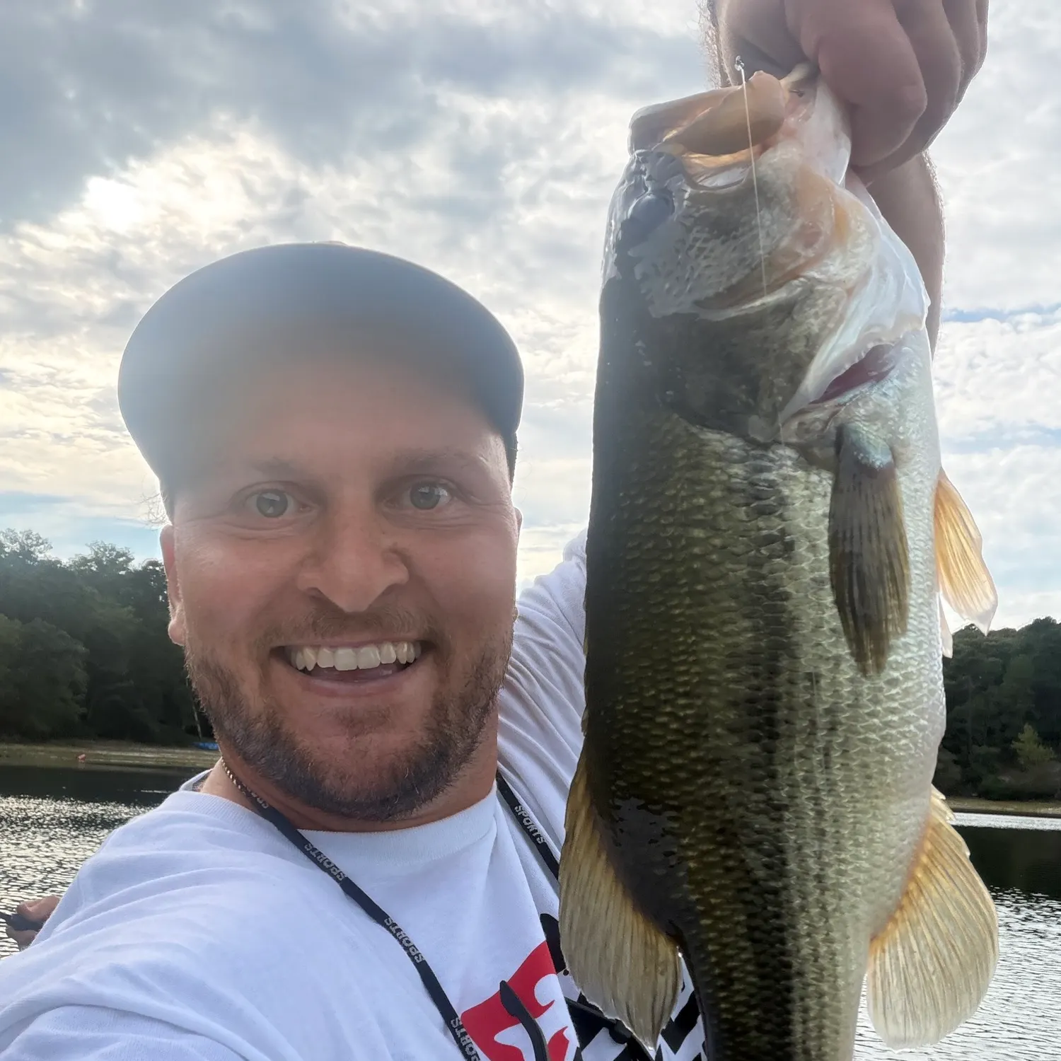 Largemouth bass caught on Fishbrain