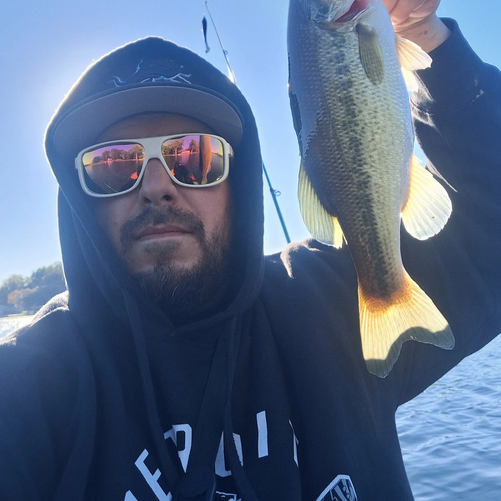 Largemouth bass caught on Fishbrain
