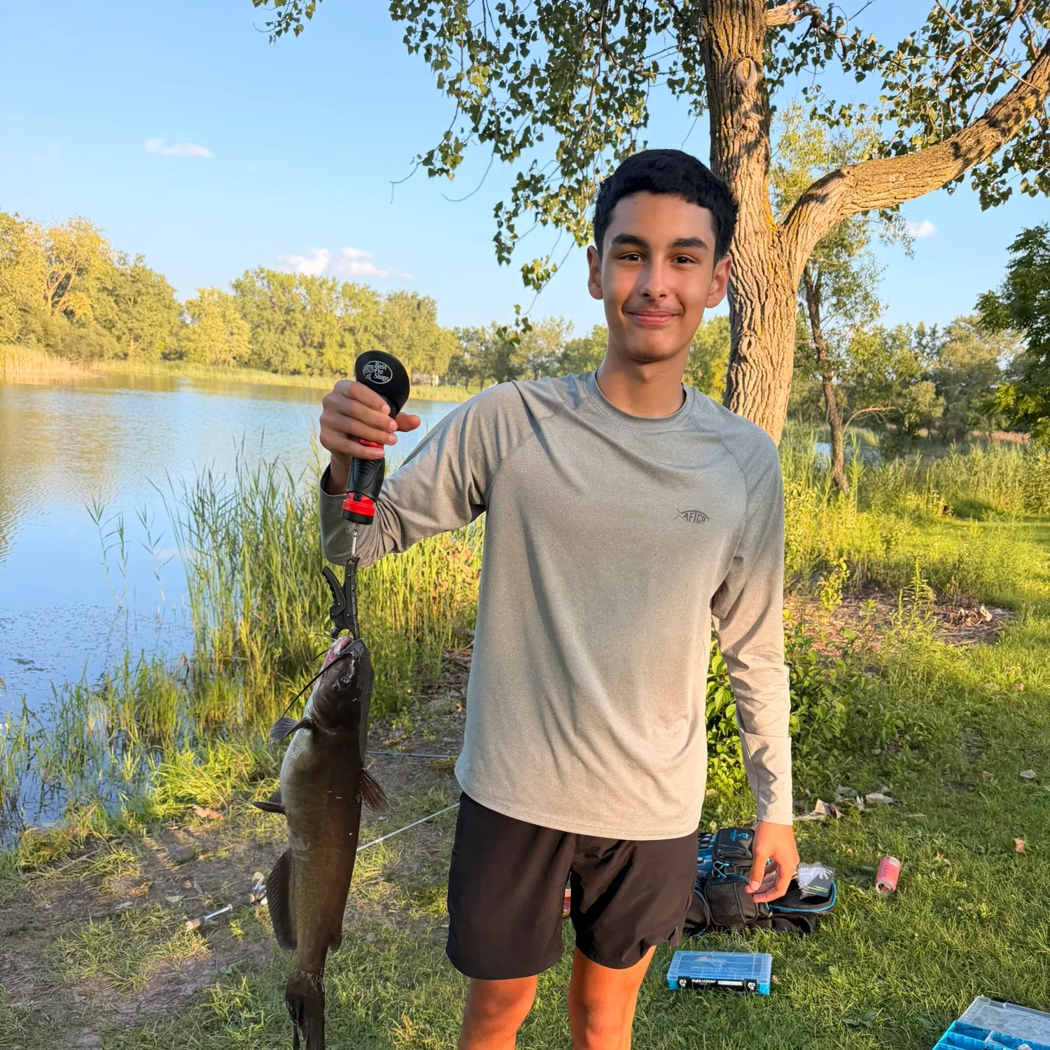 Channel catfish caught on Fishbrain