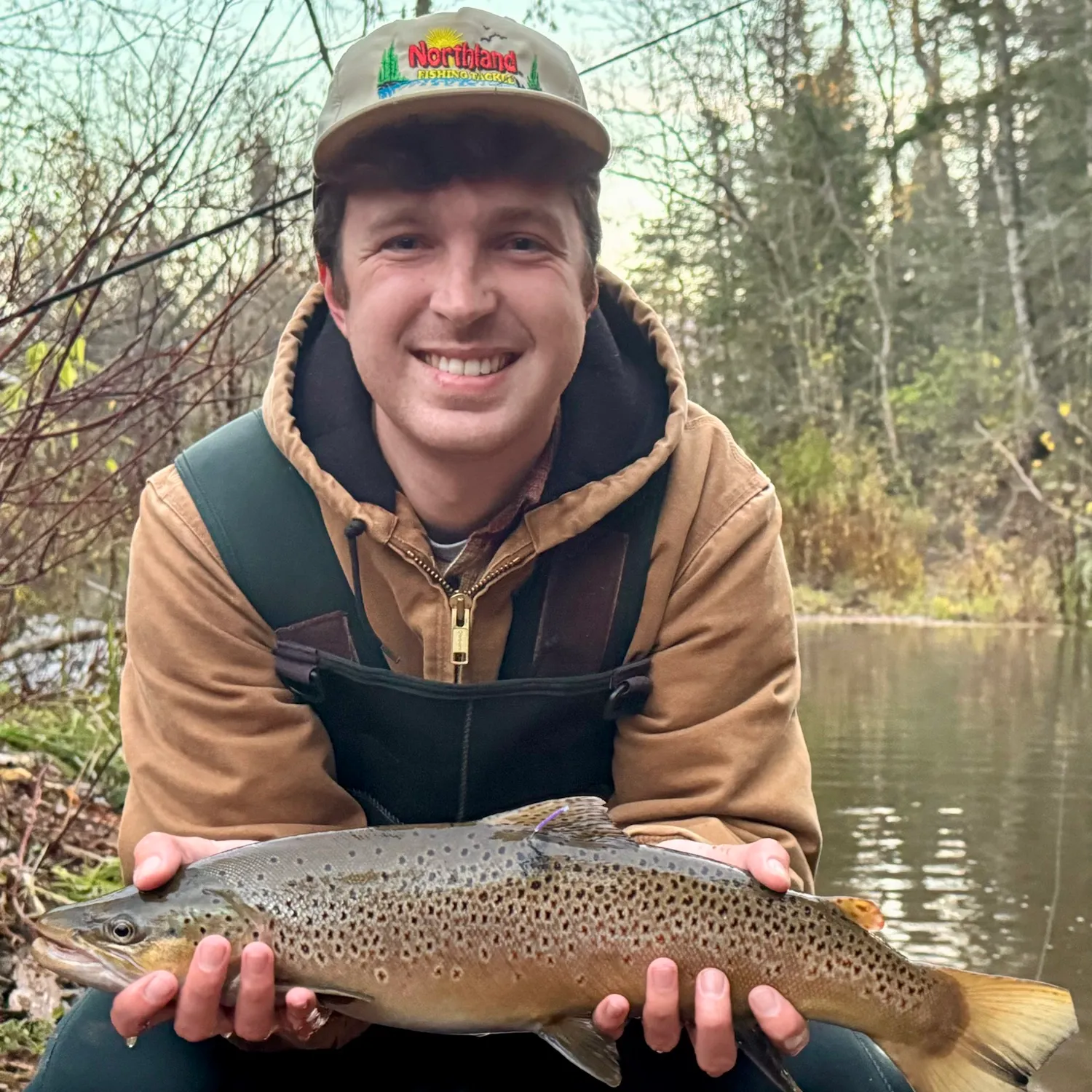 Brown trout caught on Fishbrain