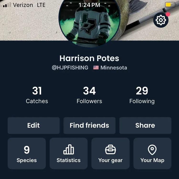 recently logged catches