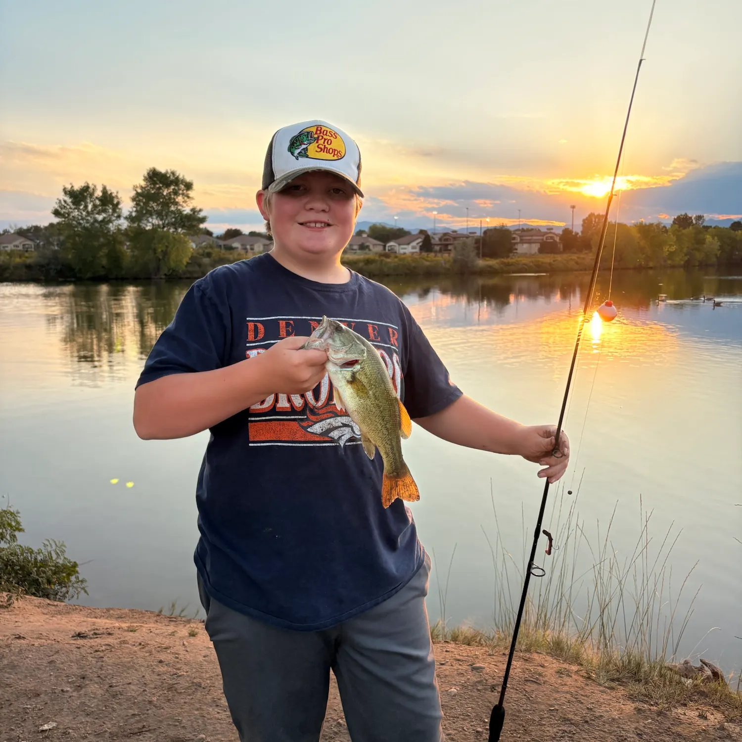 Largemouth bass caught on Fishbrain